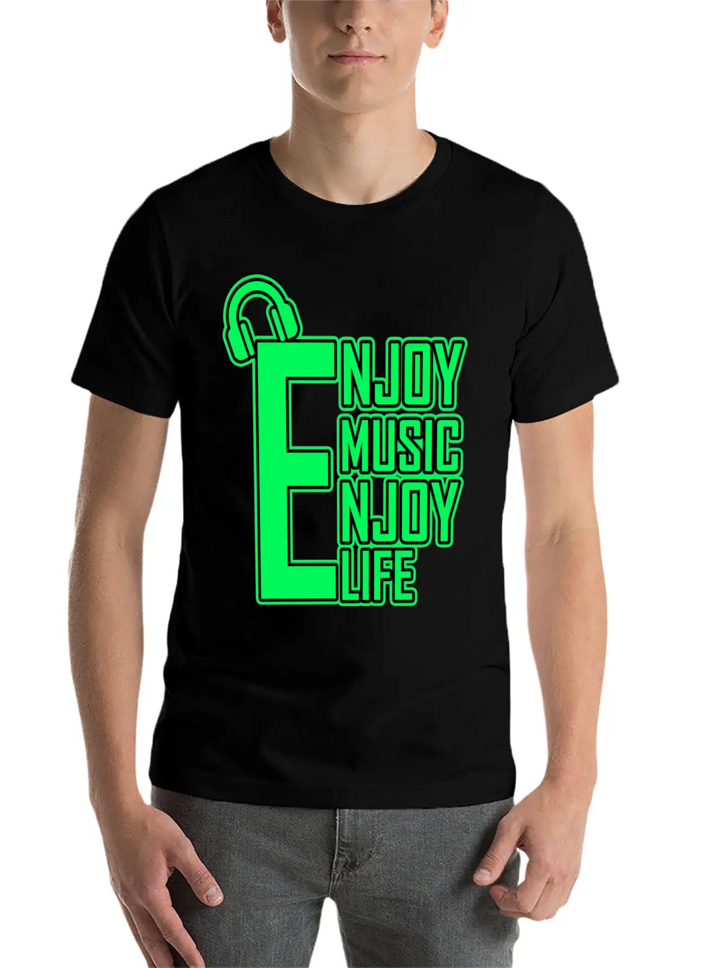 Enjoy Music Enjoy Life Timeless Short Sleeve Tee – Comfy And Minimalist Design