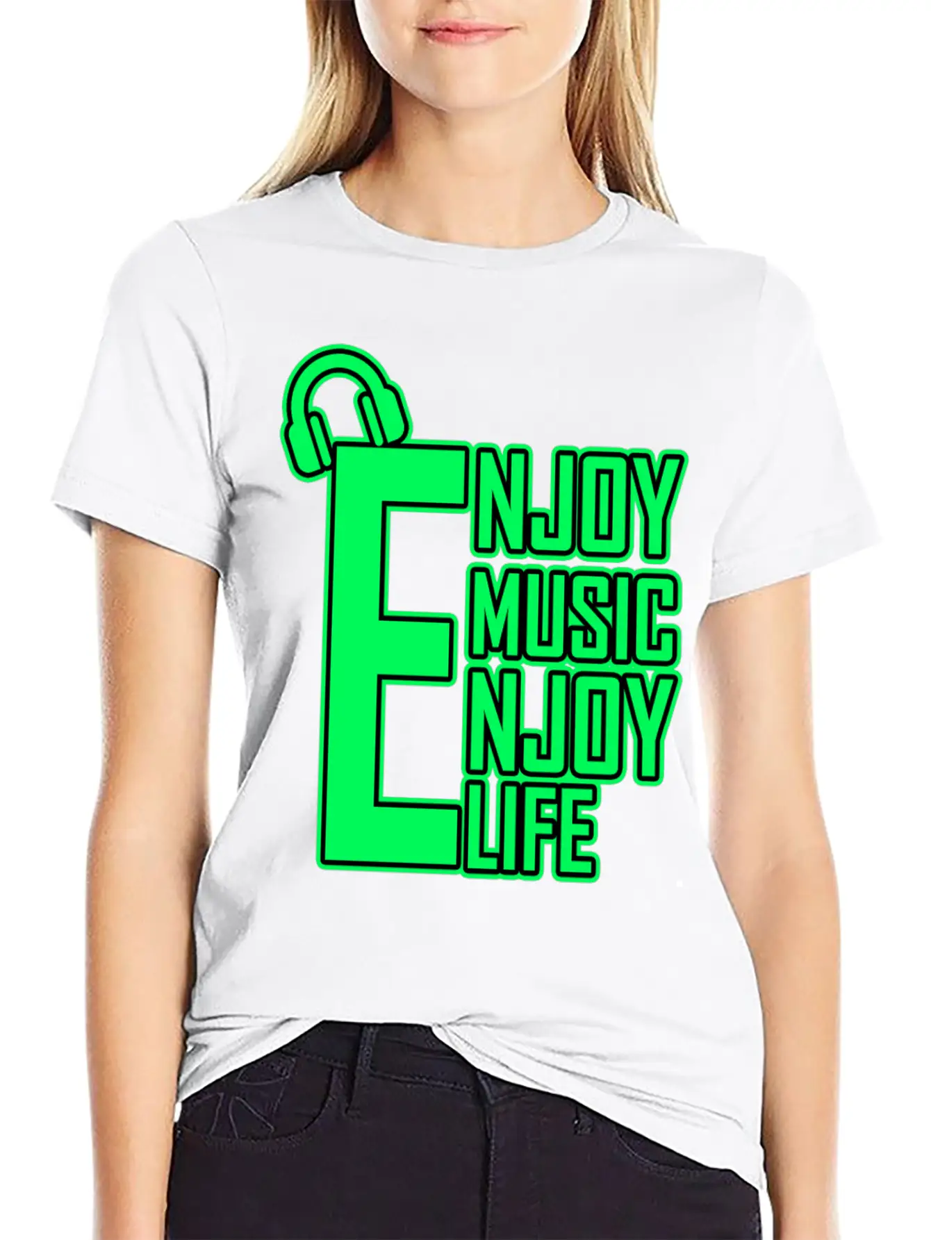 Enjoy Music Enjoy Life Timeless Short Sleeve Tee – Comfy And Minimalist Design