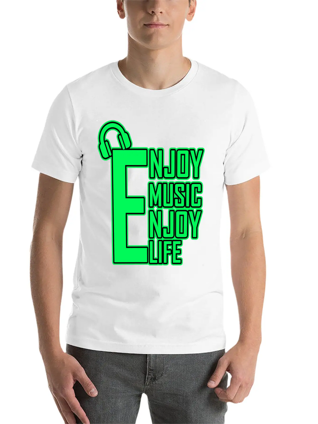 Enjoy Music Enjoy Life Timeless Short Sleeve Tee – Comfy And Minimalist Design