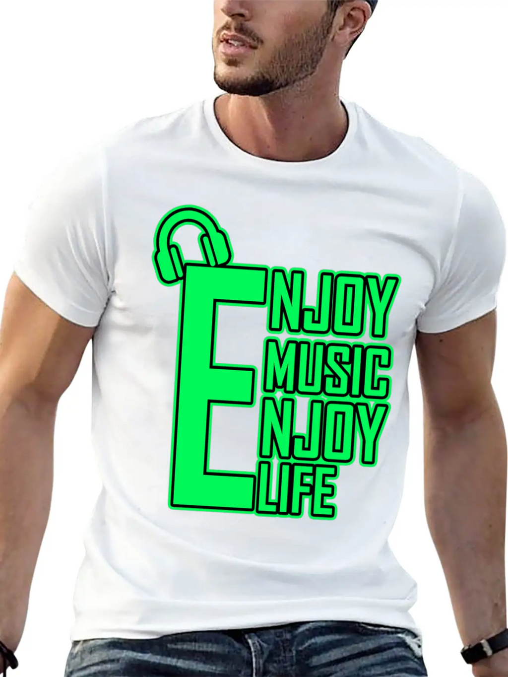 Enjoy Music Enjoy Life Timeless Short Sleeve Tee – Comfy And Minimalist Design