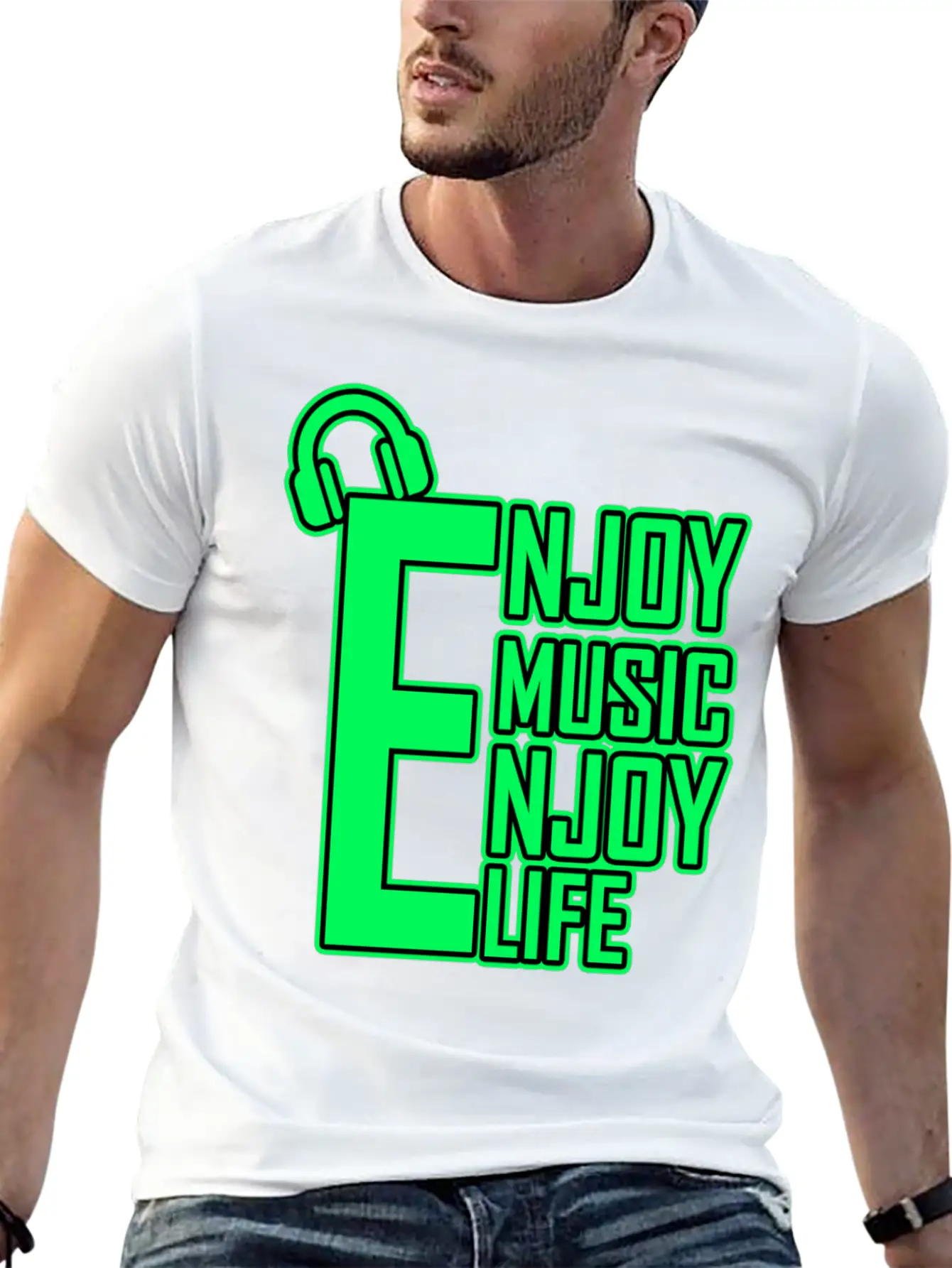 Enjoy Music Enjoy Life Timeless Short Sleeve Tee – Comfy And Minimalist Design