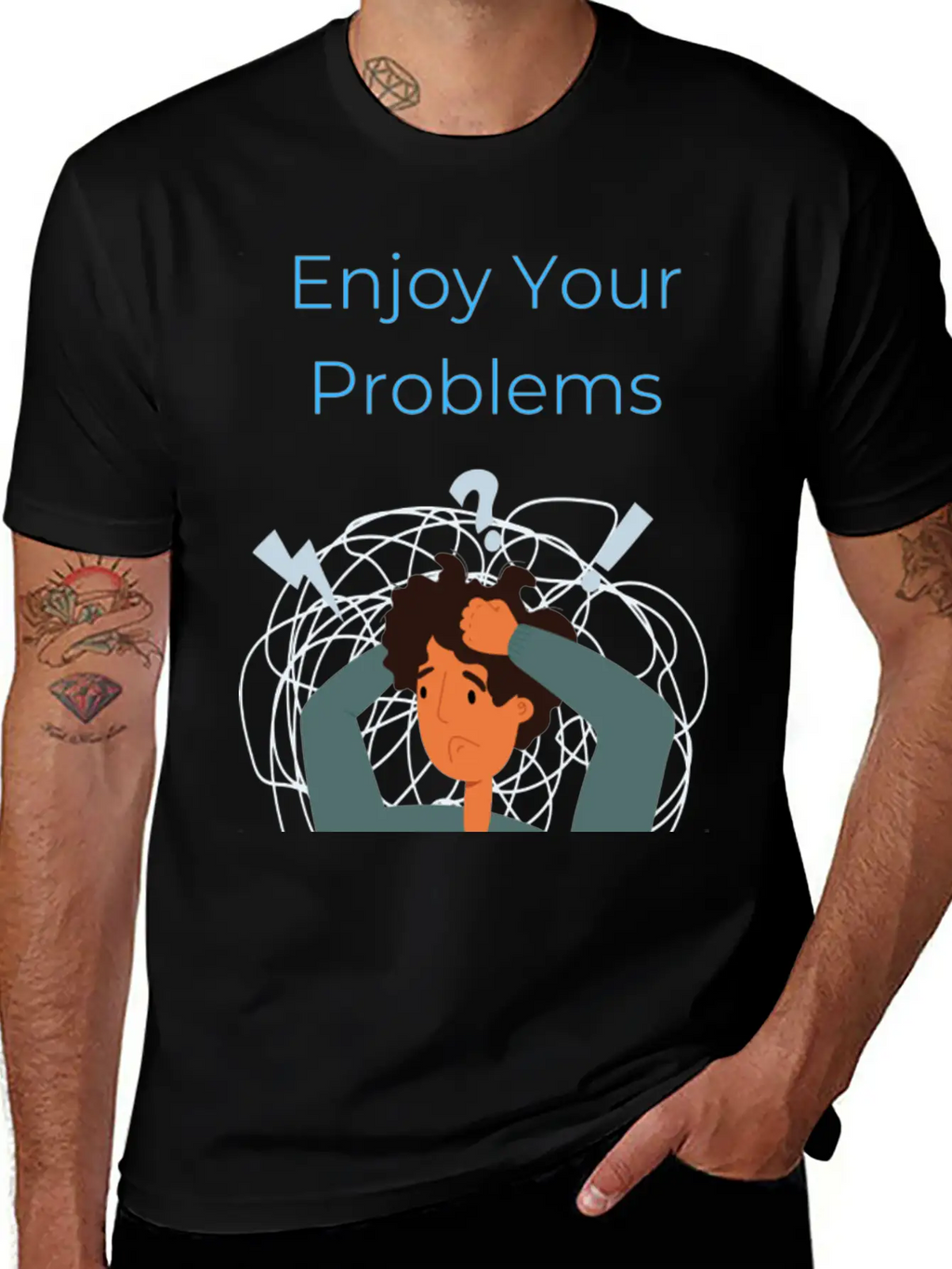 Enjoy Your Problems Unisex Casual T-Shirt – Clean Design For Daily Comfort