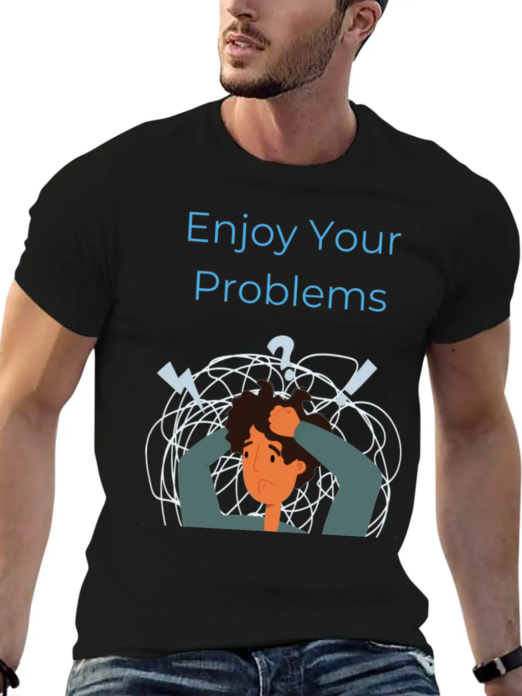 Enjoy Your Problems Unisex Casual T-Shirt – Clean Design For Daily Comfort