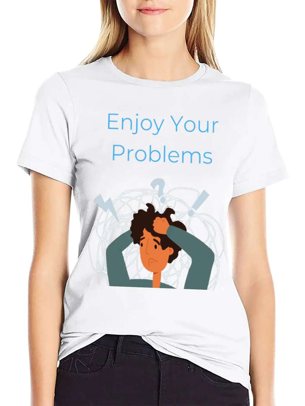 Enjoy Your Problems Unisex Casual T-Shirt – Clean Design For Daily Comfort