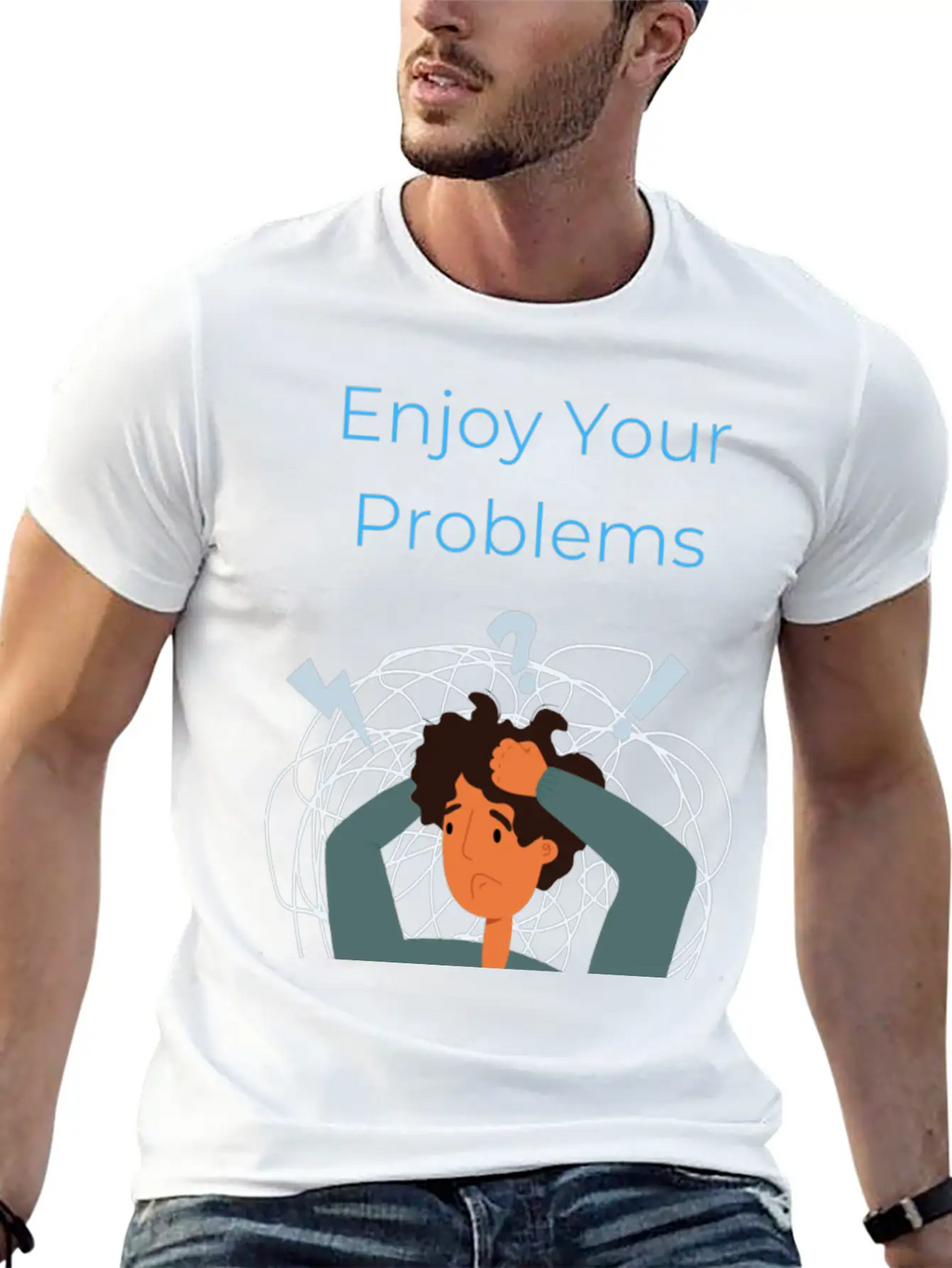Enjoy Your Problems Unisex Casual T-Shirt – Clean Design For Daily Comfort