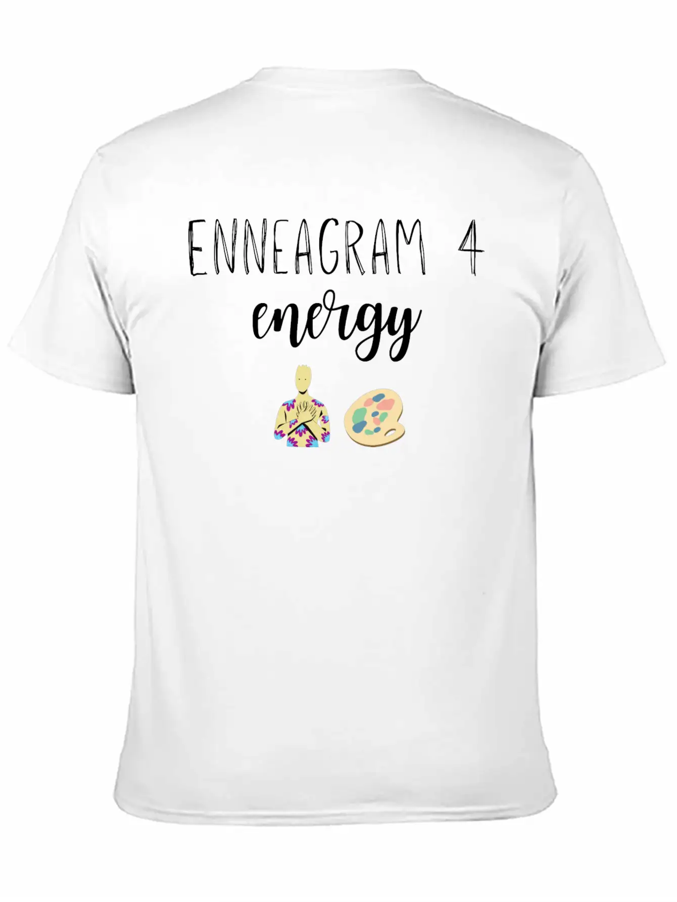 Enneagram Type 4 Four Energy The Individualist Breathable Soft Cotton T-Shirt – Timeless Casual Look