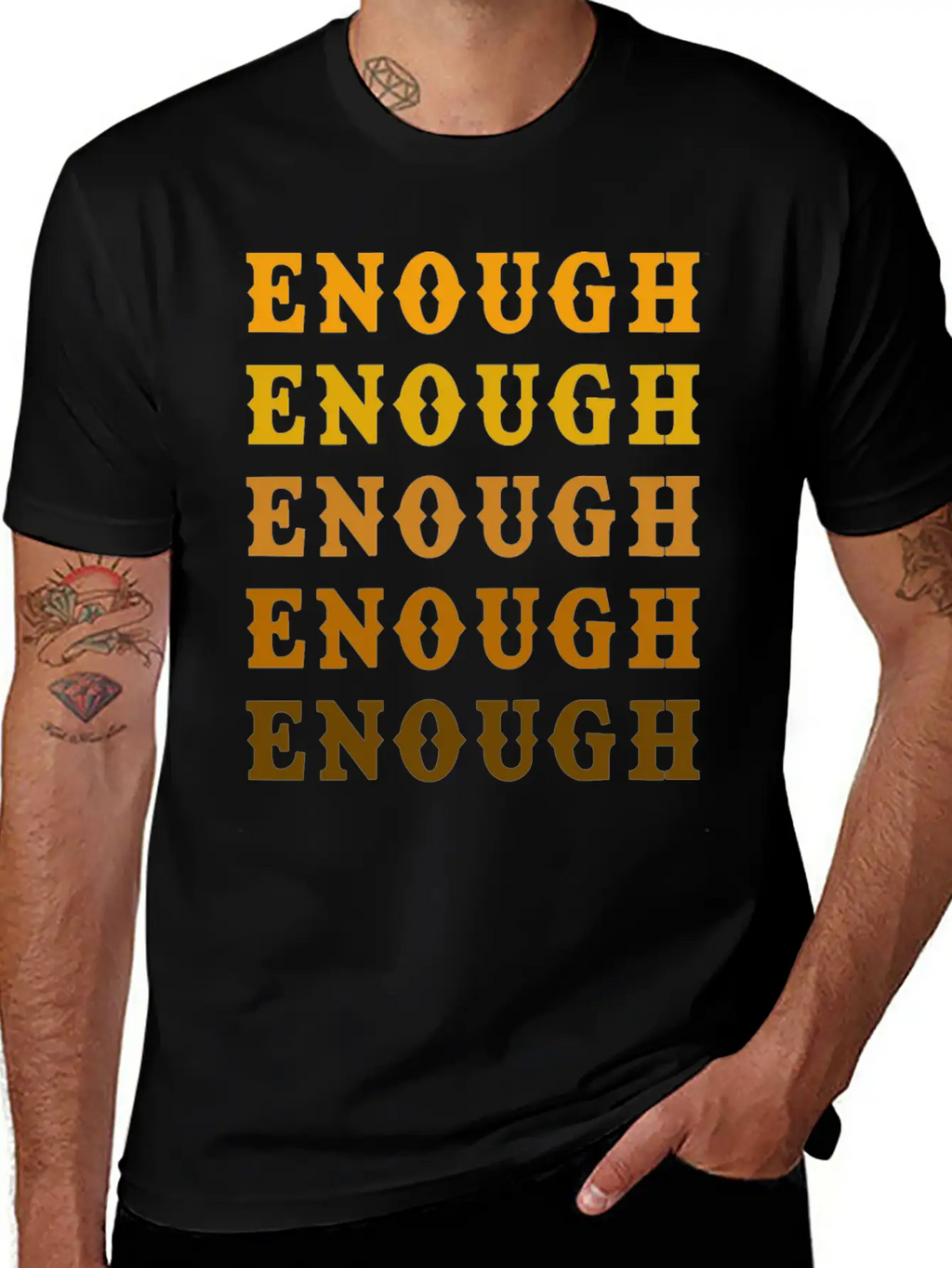 Enough Breathable Graphic T-Shirt – Perfect For Casual Days