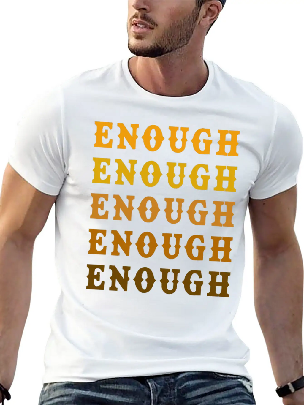 Enough Breathable Graphic T-Shirt – Perfect For Casual Days