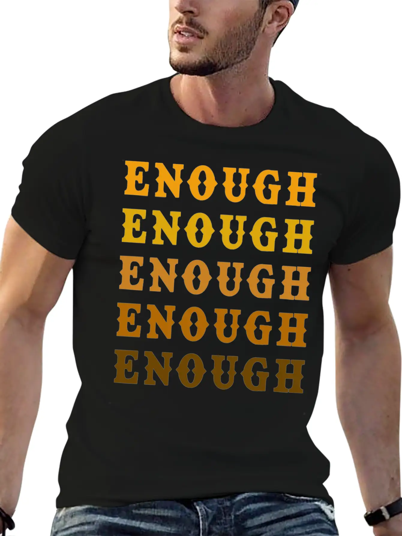 Enough Breathable Graphic T-Shirt – Perfect For Casual Days