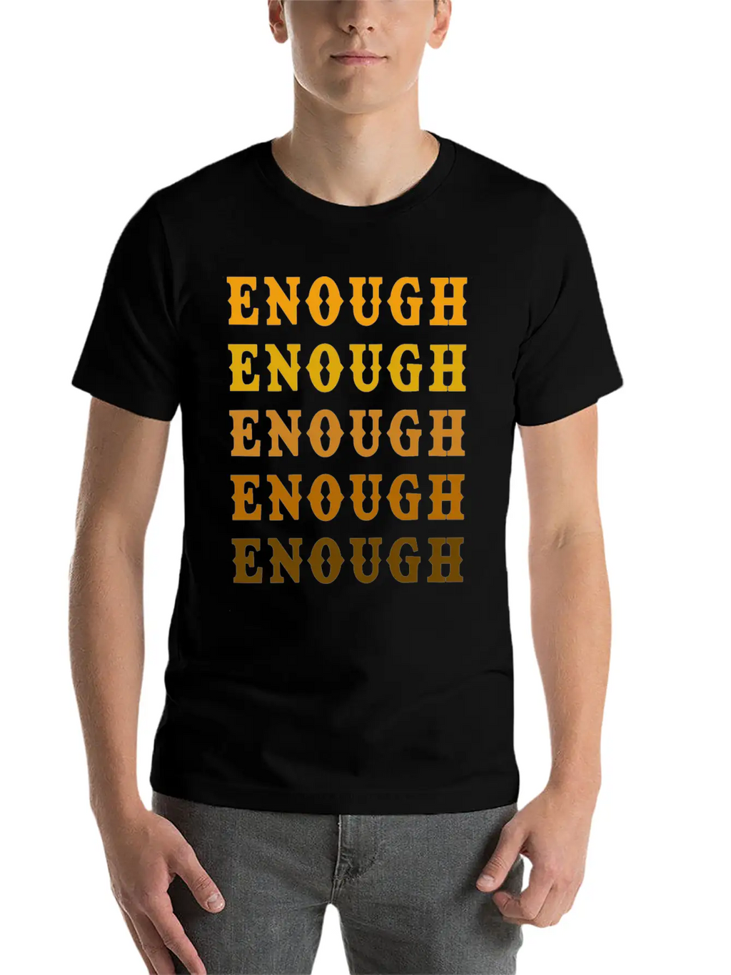 Enough Breathable Graphic T-Shirt – Perfect For Casual Days