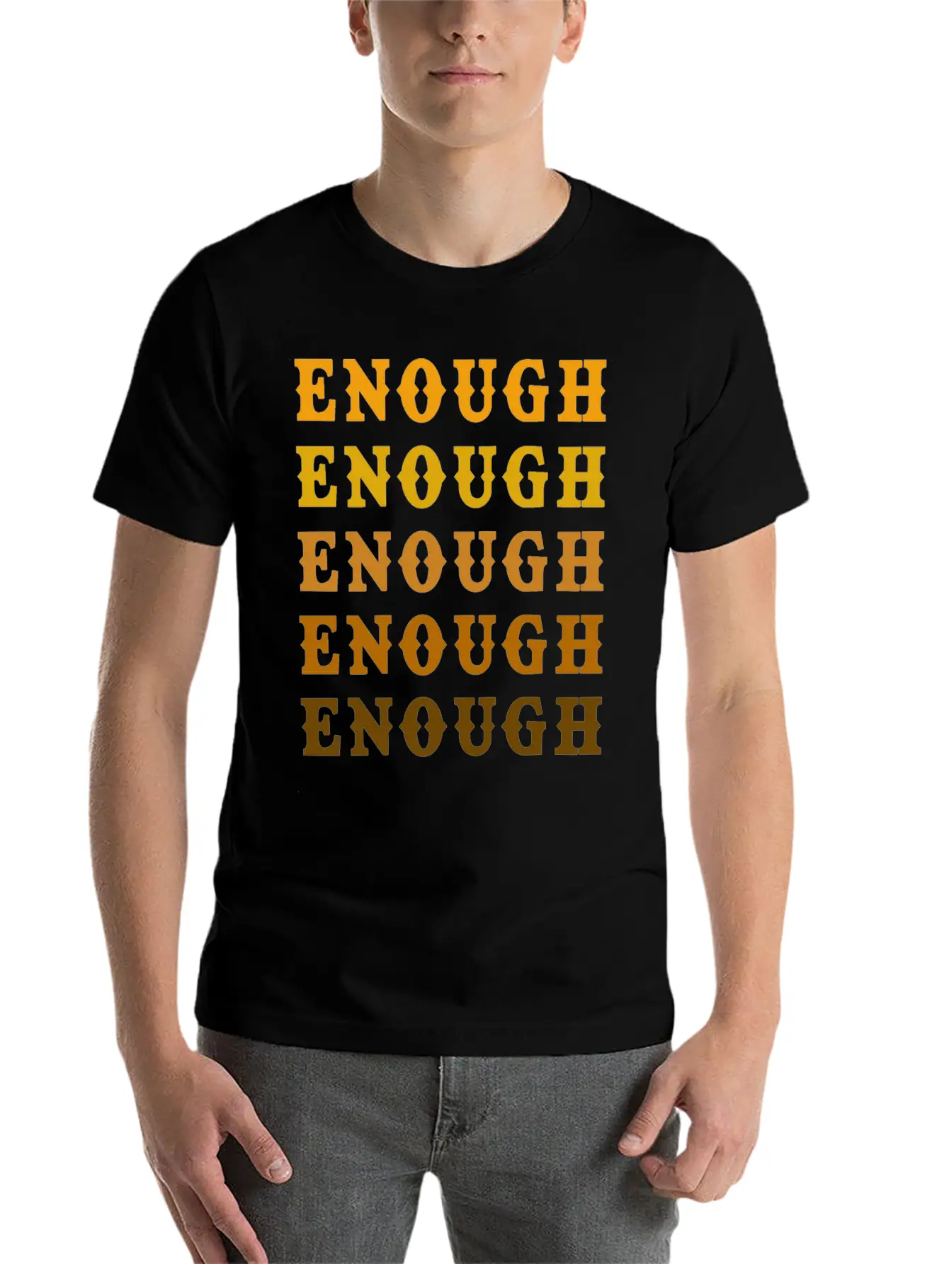 Enough Breathable Graphic T-Shirt – Perfect For Casual Days