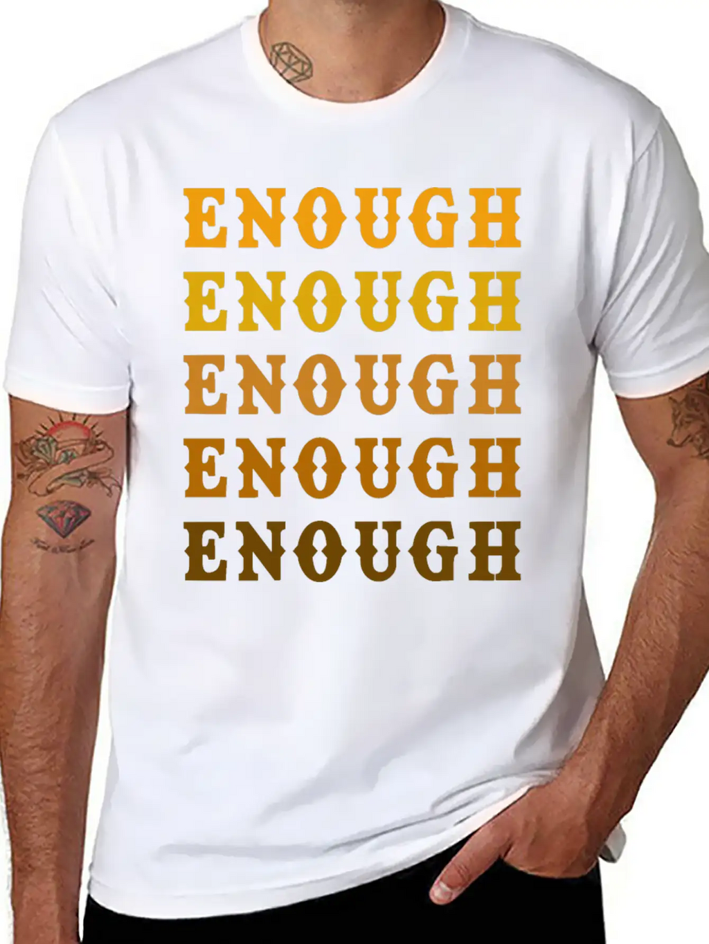 Enough Breathable Graphic T-Shirt – Perfect For Casual Days