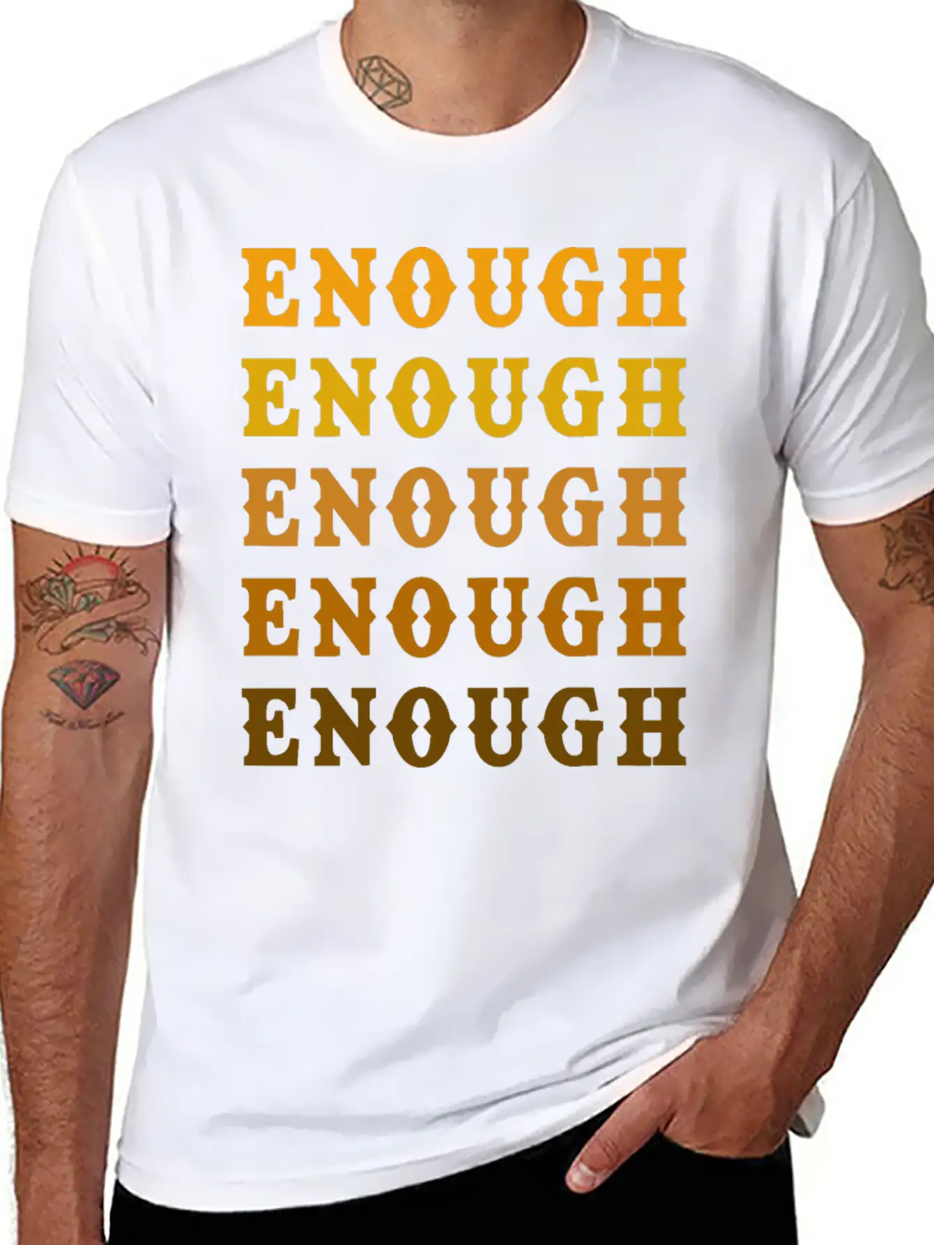 Enough Breathable Graphic T-Shirt – Perfect For Casual Days