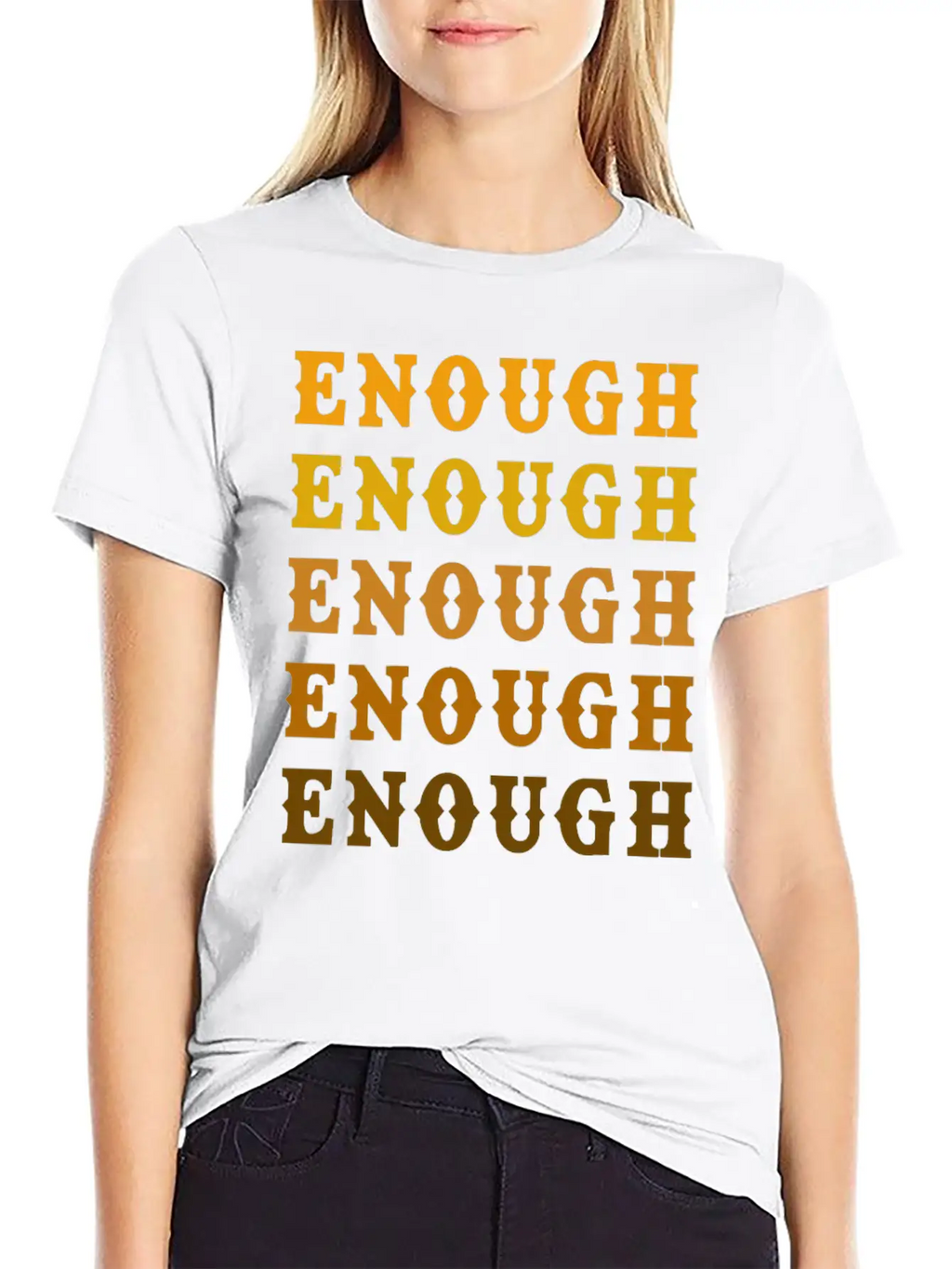 Enough Breathable Graphic T-Shirt – Perfect For Casual Days