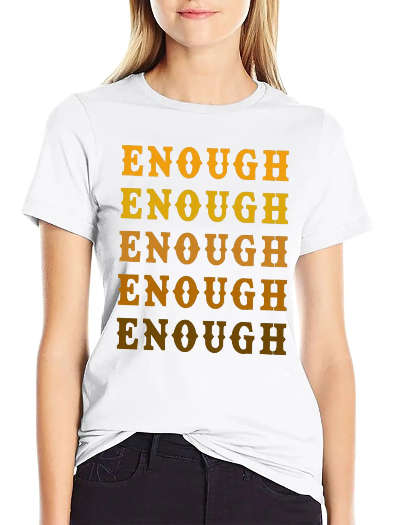 Enough Breathable Graphic T-Shirt – Perfect For Casual Days