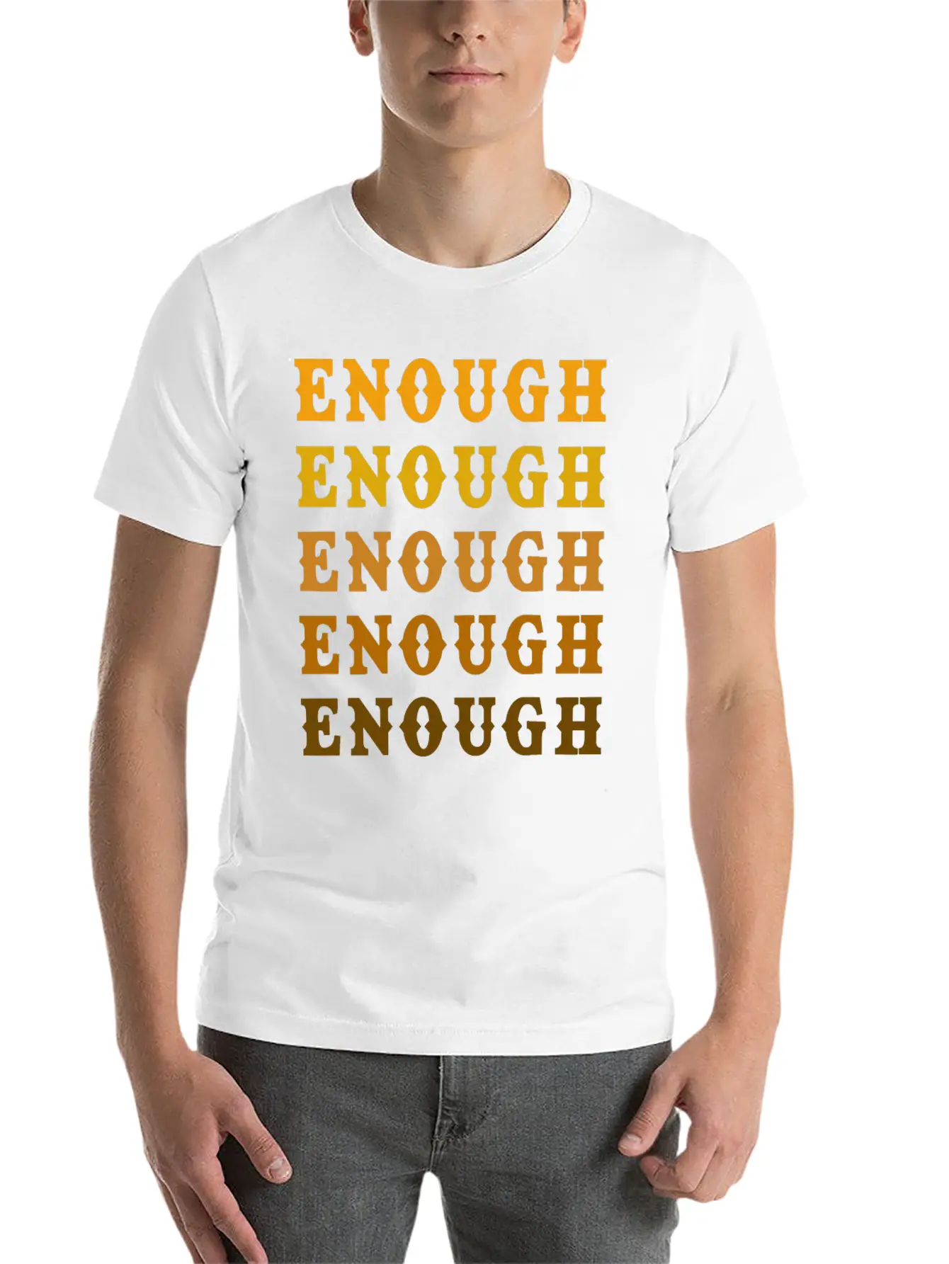Enough Breathable Graphic T-Shirt – Perfect For Casual Days