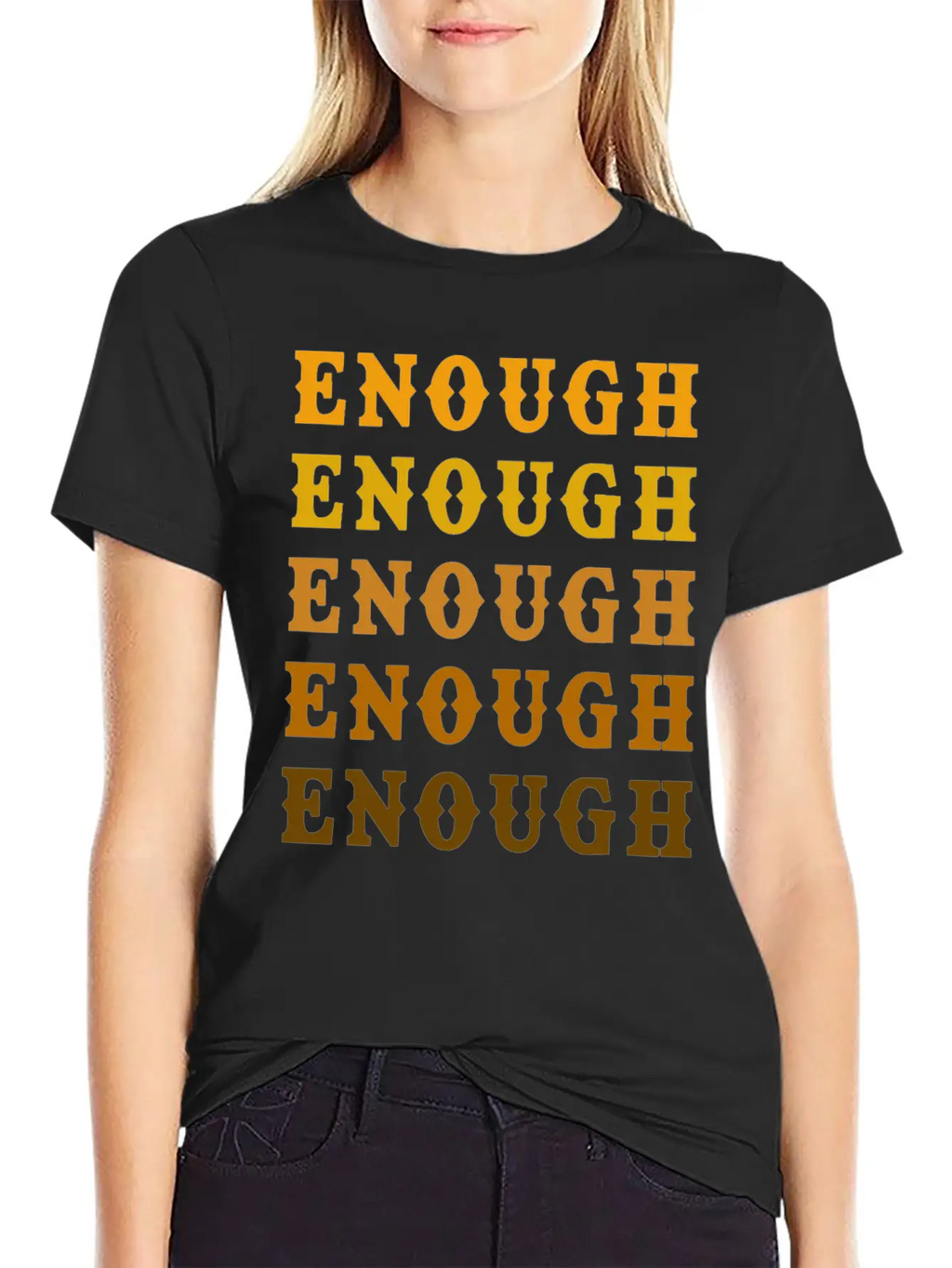 Enough Breathable Graphic T-Shirt – Perfect For Casual Days