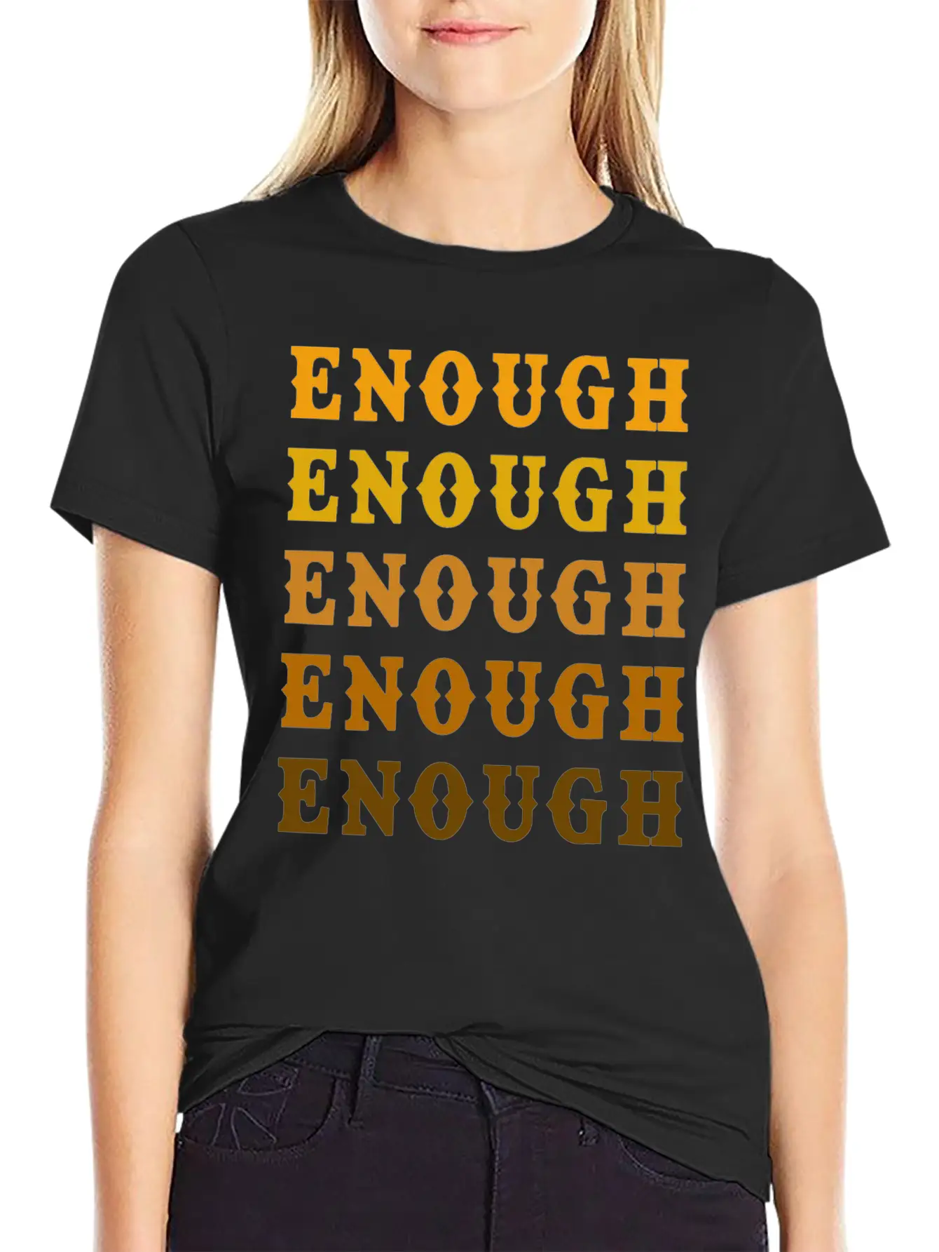 Enough Breathable Graphic T-Shirt – Perfect For Casual Days