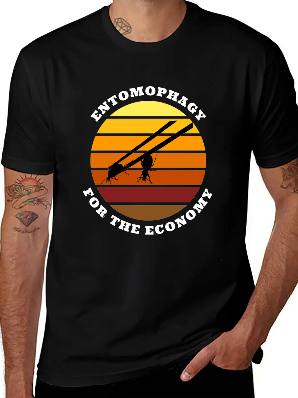 Entomophagy For The Economy Unisex Casual T-Shirt – Clean Design For Daily Comfort