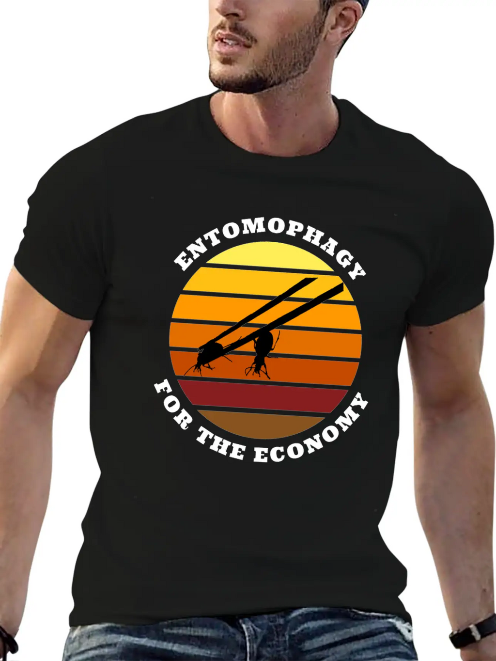 Entomophagy For The Economy Unisex Casual T-Shirt – Clean Design For Daily Comfort