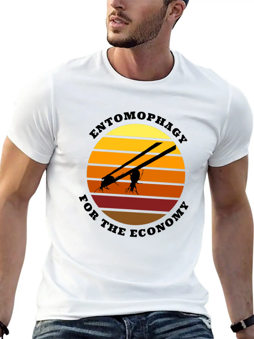 Entomophagy For The Economy Unisex Casual T-Shirt – Clean Design For Daily Comfort