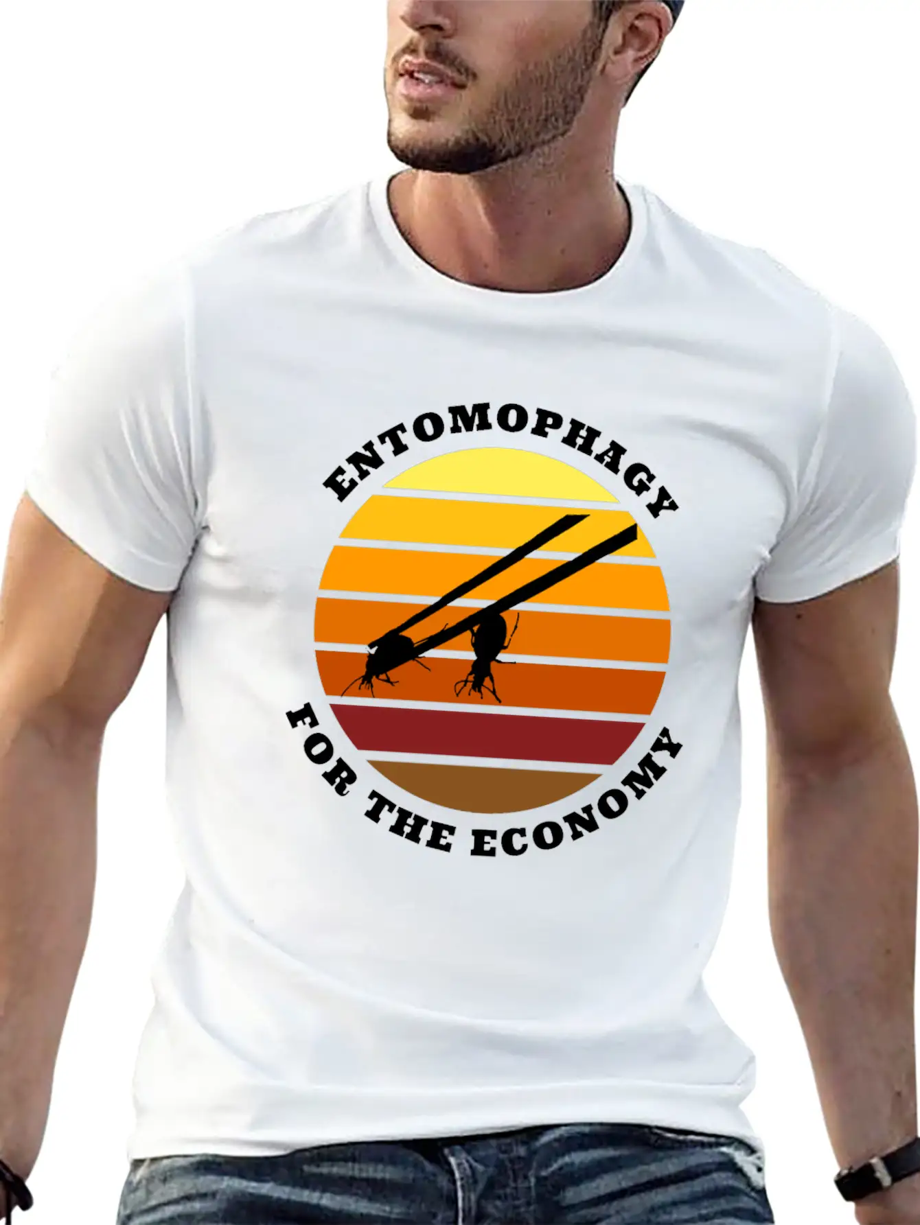 Entomophagy For The Economy Unisex Casual T-Shirt – Clean Design For Daily Comfort