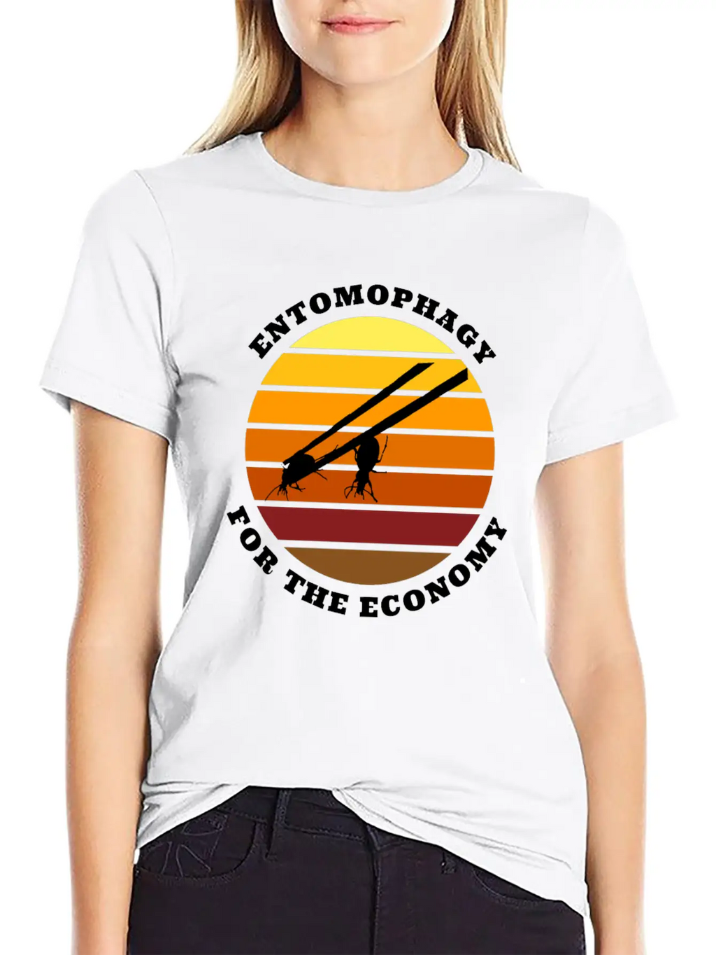 Entomophagy For The Economy Unisex Casual T-Shirt – Clean Design For Daily Comfort