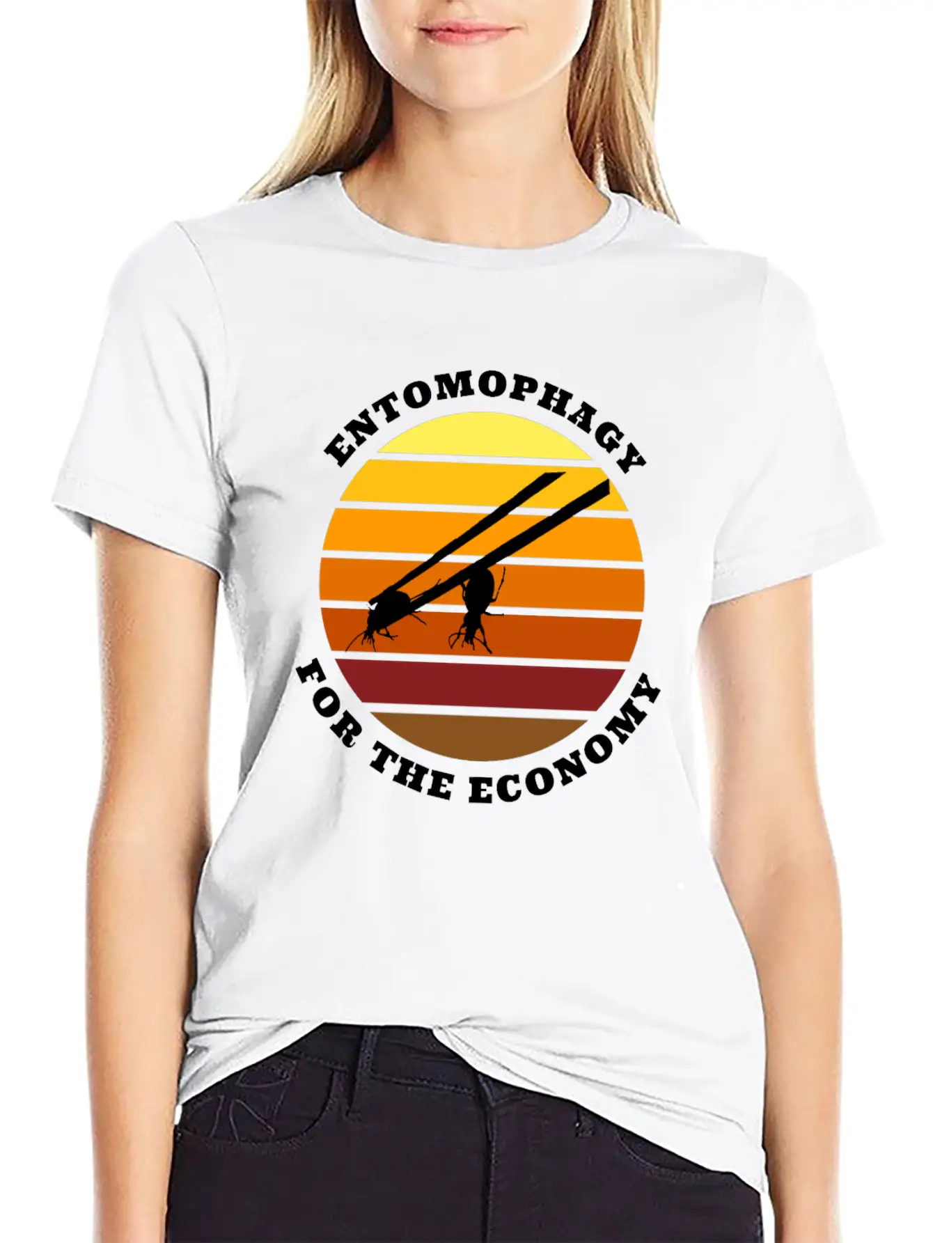 Entomophagy For The Economy Unisex Casual T-Shirt – Clean Design For Daily Comfort