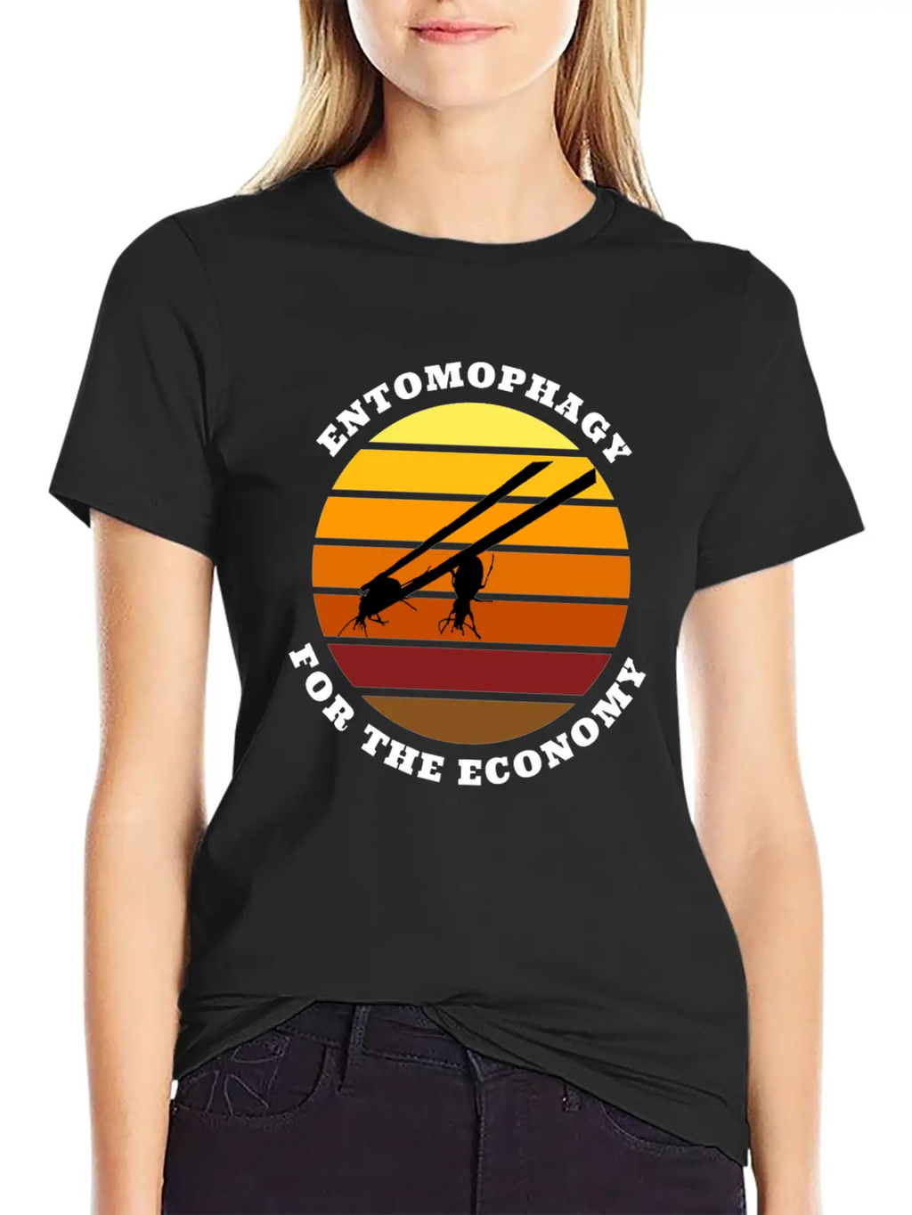 Entomophagy For The Economy Unisex Casual T-Shirt – Clean Design For Daily Comfort