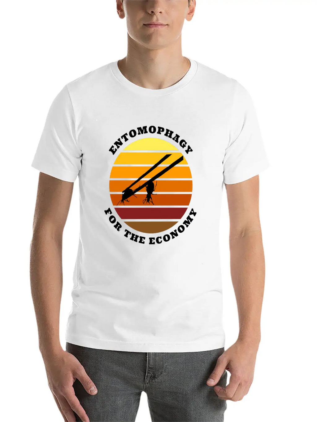 Entomophagy For The Economy Unisex Casual T-Shirt – Clean Design For Daily Comfort