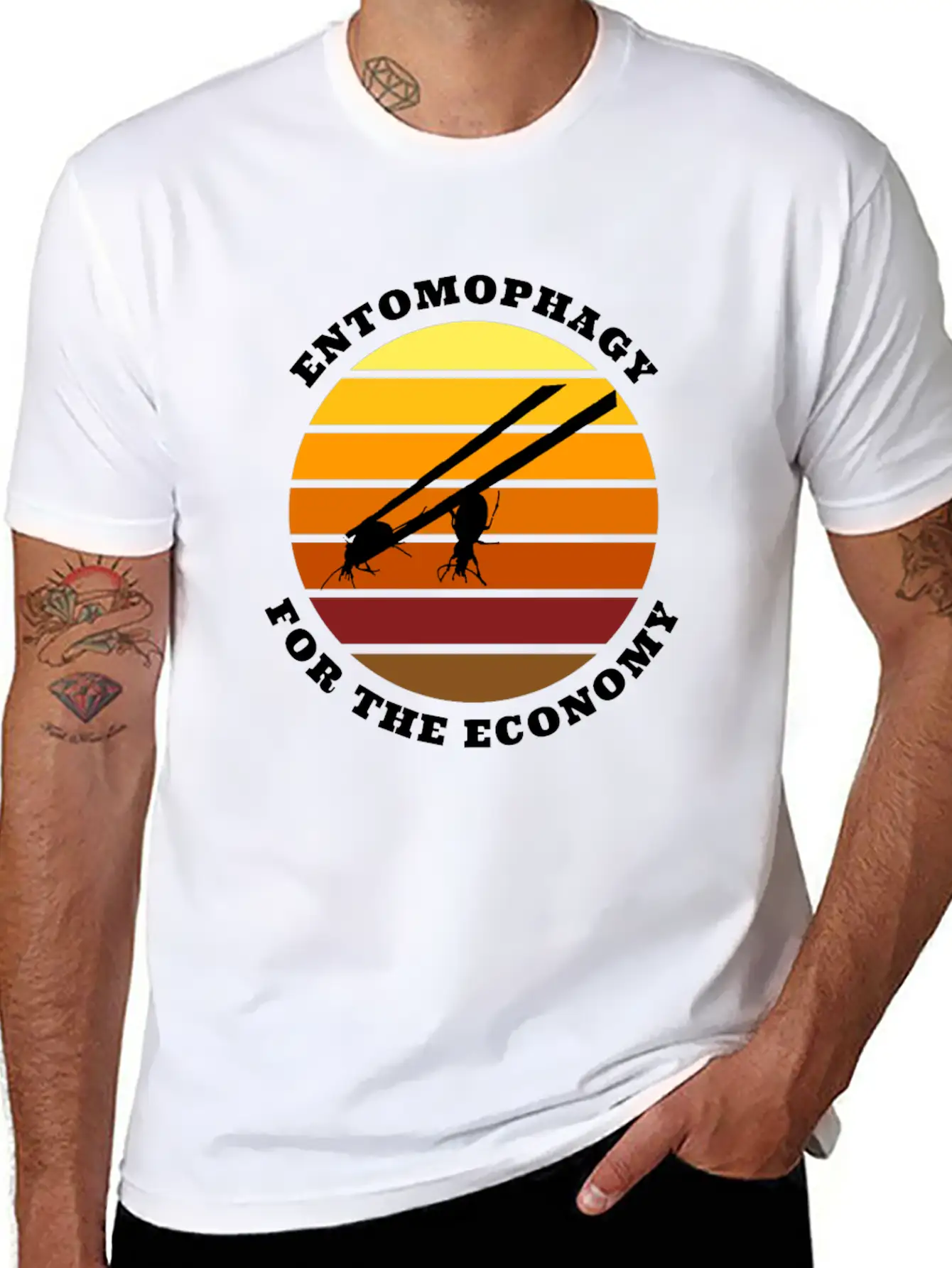 Entomophagy For The Economy Unisex Casual T-Shirt – Clean Design For Daily Comfort