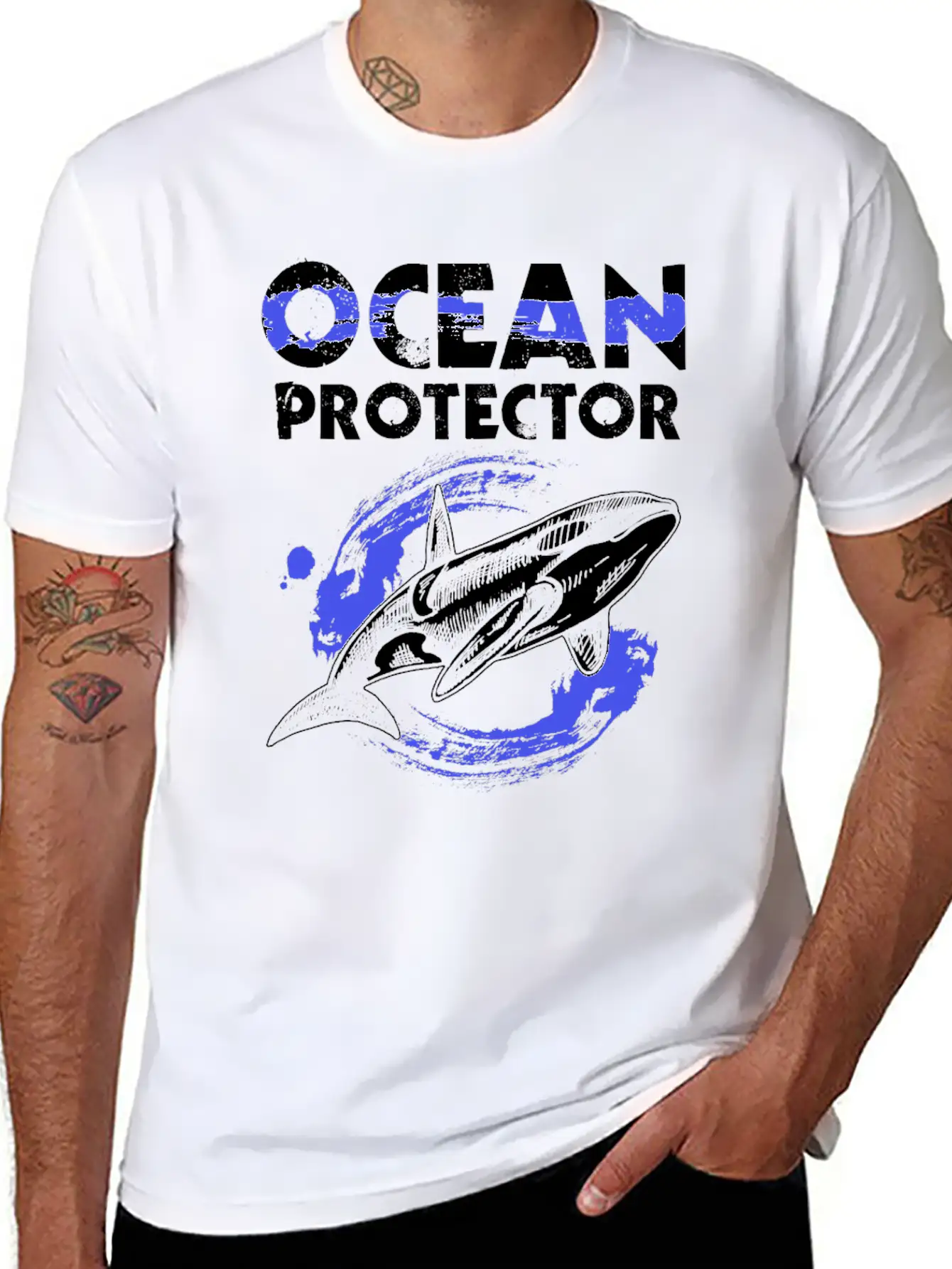 Environmental Protection Nature Conservation Ocean Stylish Everyday T-Shirt – Unisex Basic Cotton Tee