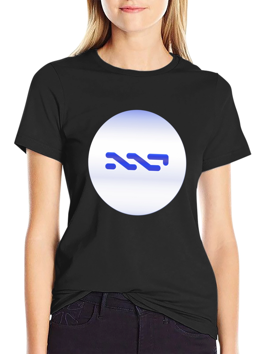 Abstract Graphic Black T-Shirt