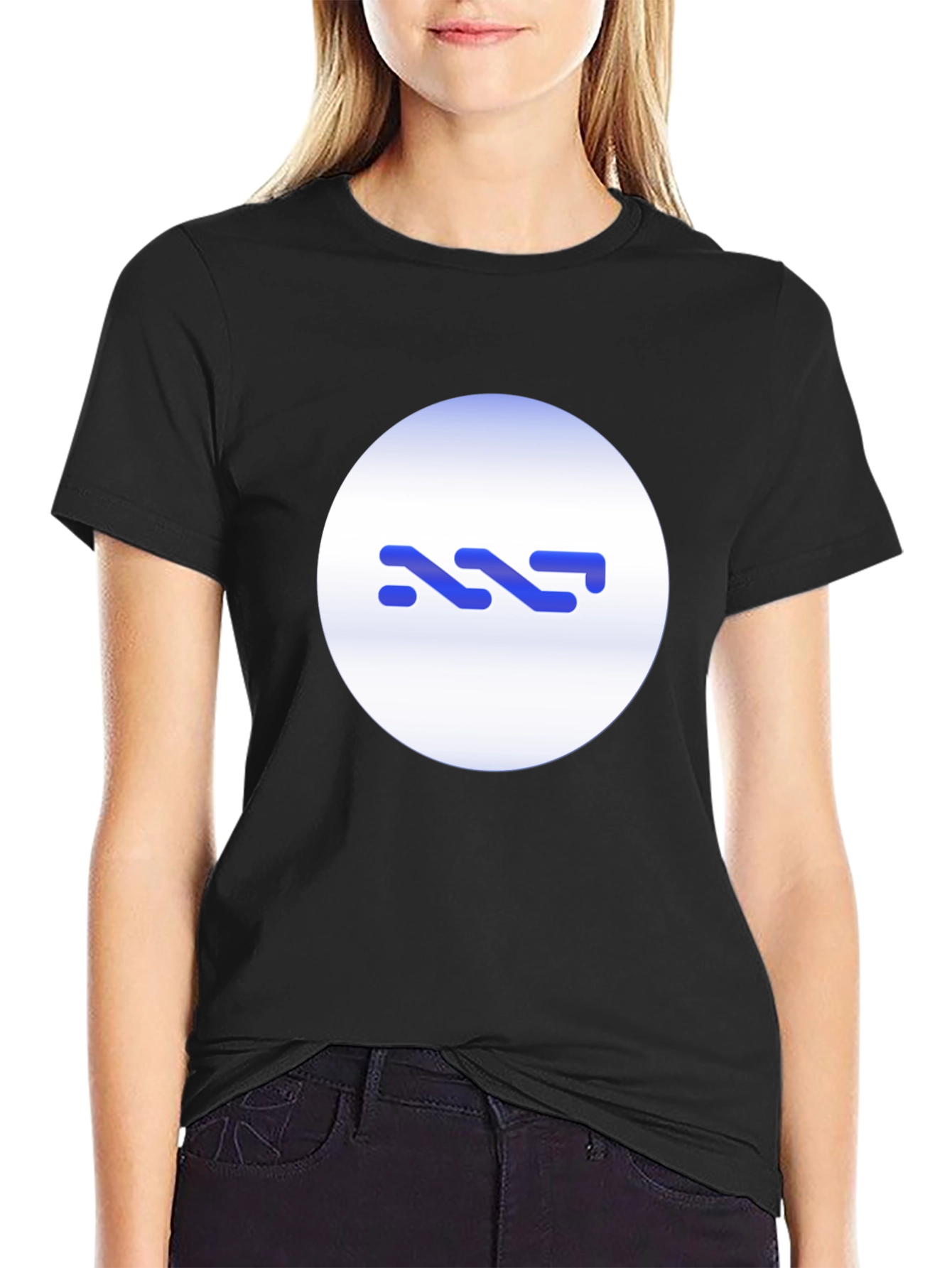 Abstract Graphic Black T-Shirt