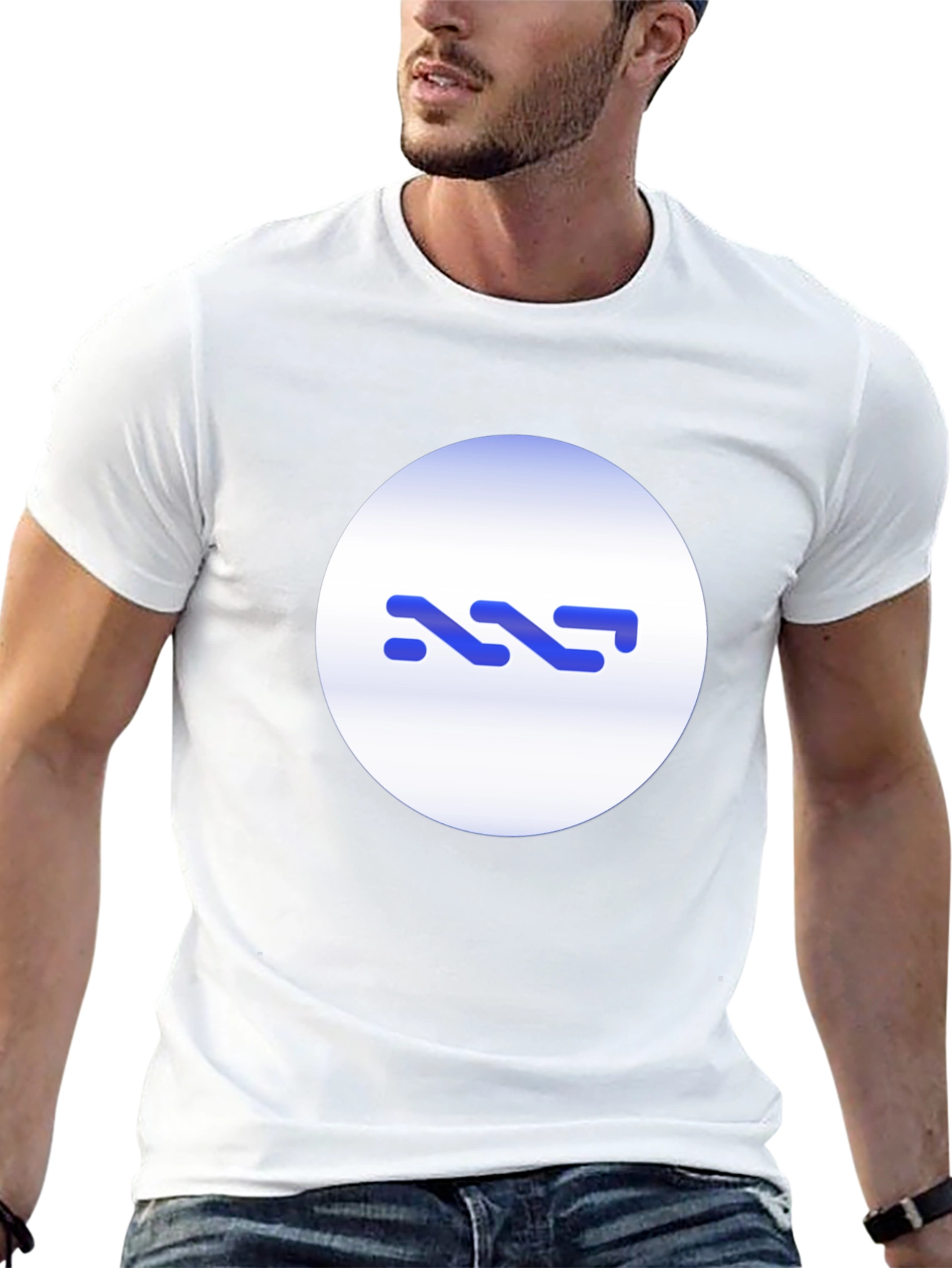 Abstract Graphic Black T-Shirt