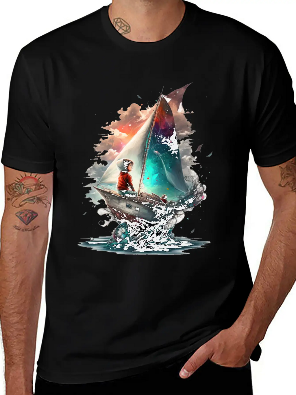 Epic Kid Is Sailing In Cosmos Essential Cotton Tee For Daily Outfits – Unisex Style