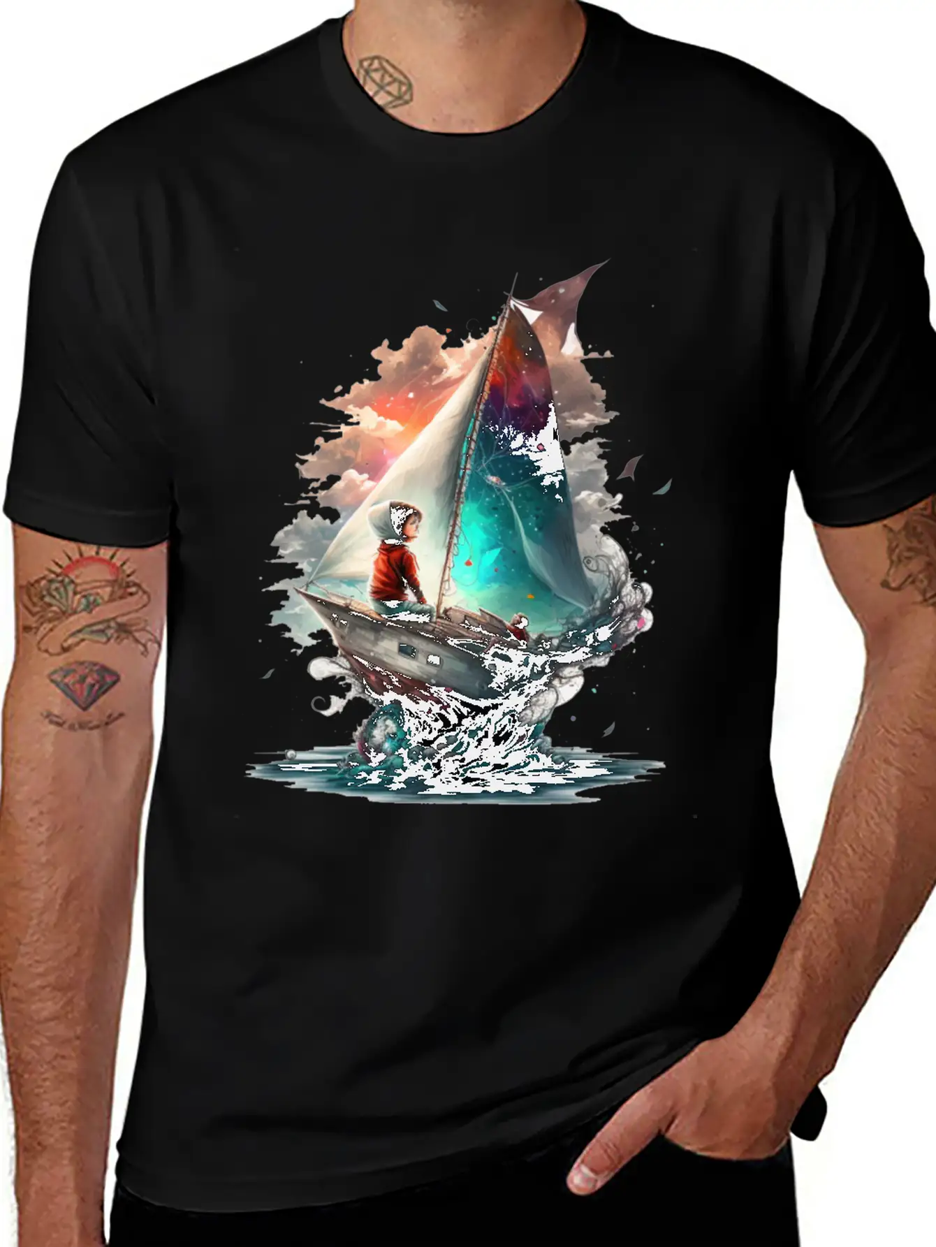 Epic Kid Is Sailing In Cosmos Essential Cotton Tee For Daily Outfits – Unisex Style