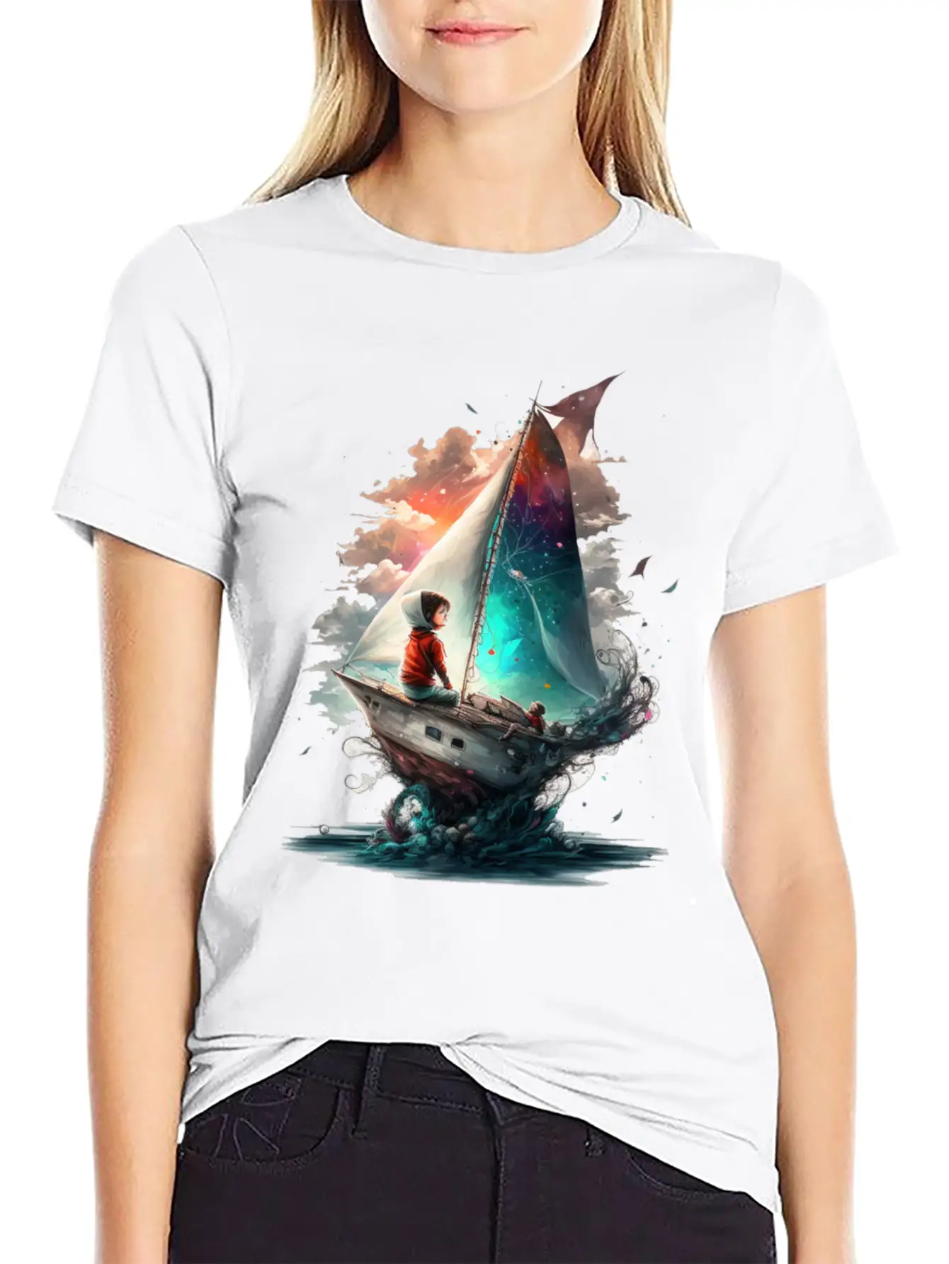 Epic Kid Is Sailing In Cosmos Essential Cotton Tee For Daily Outfits – Unisex Style