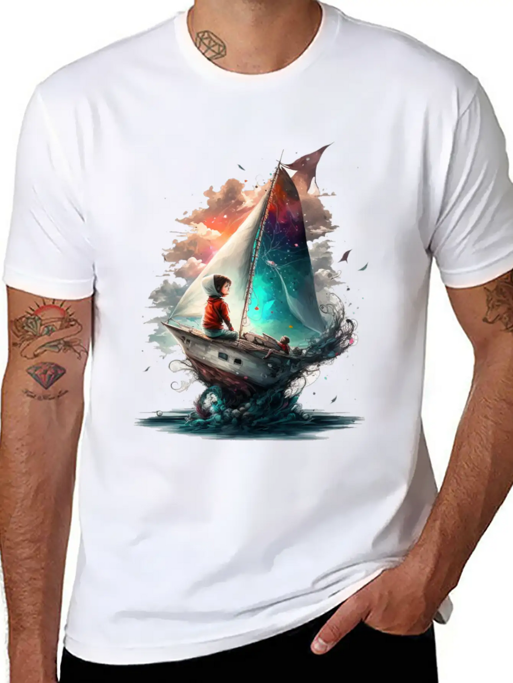 Epic Kid Is Sailing In Cosmos Essential Cotton Tee For Daily Outfits – Unisex Style