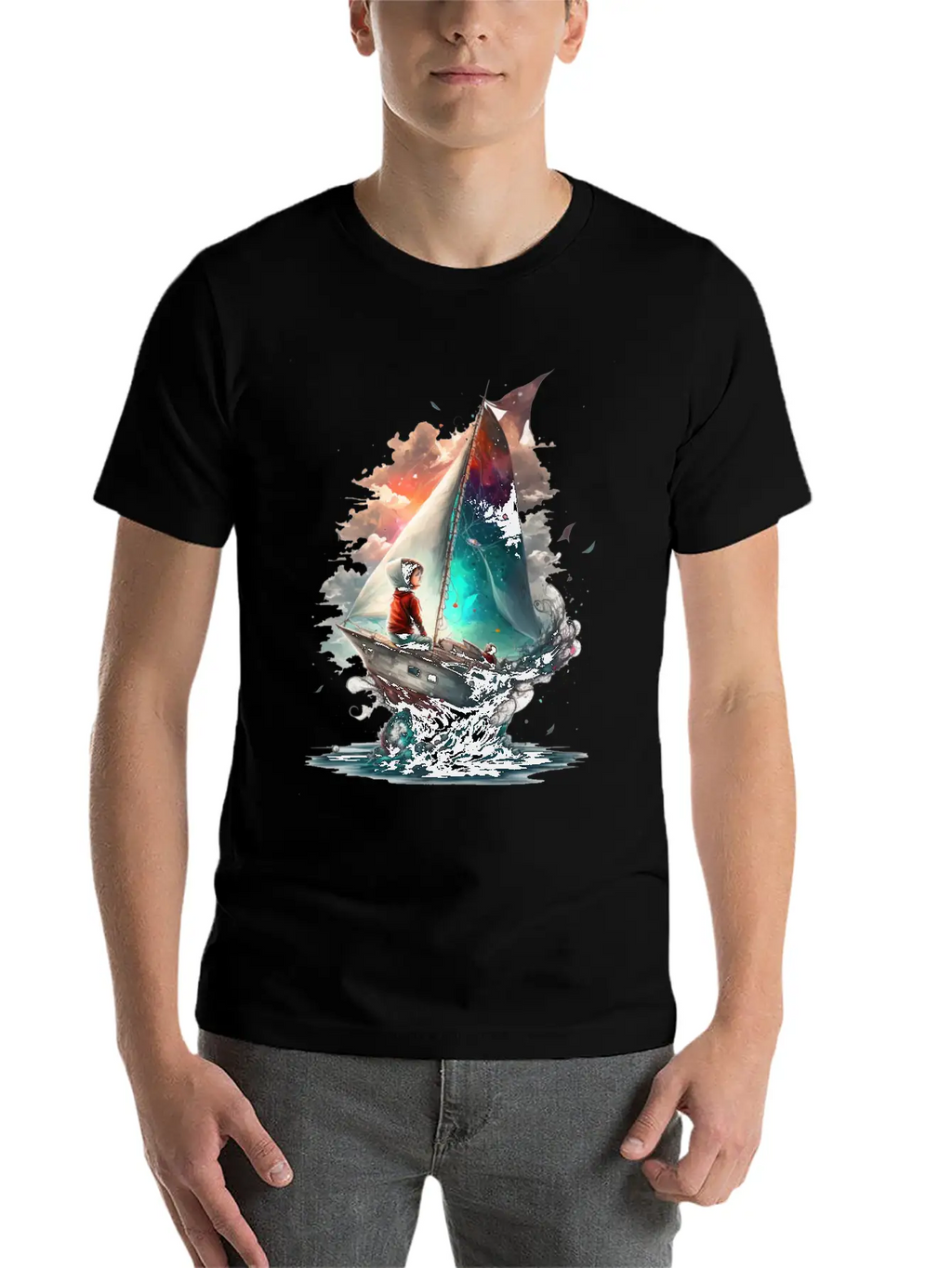 Epic Kid Is Sailing In Cosmos Essential Cotton Tee For Daily Outfits – Unisex Style