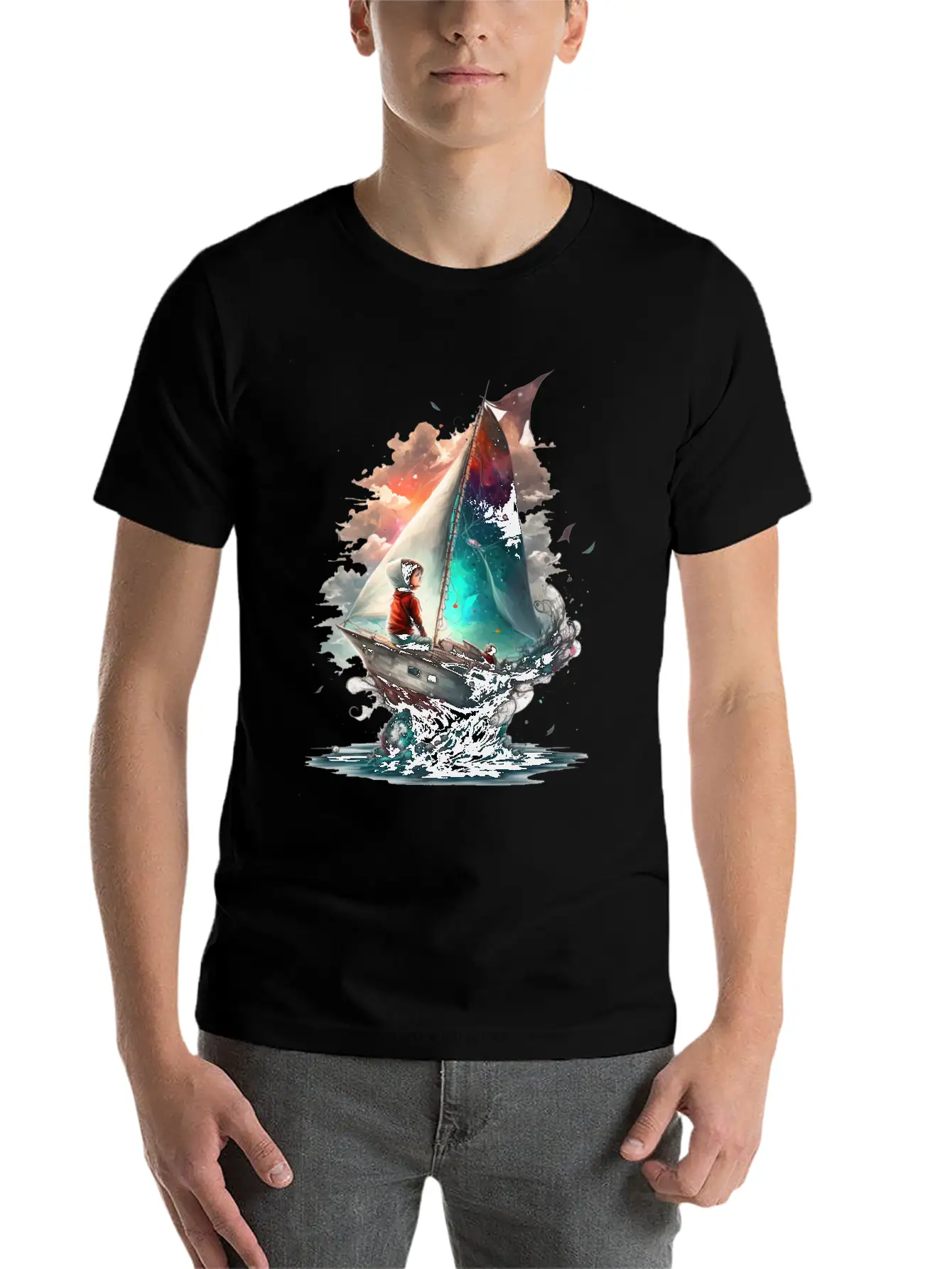 Epic Kid Is Sailing In Cosmos Essential Cotton Tee For Daily Outfits – Unisex Style