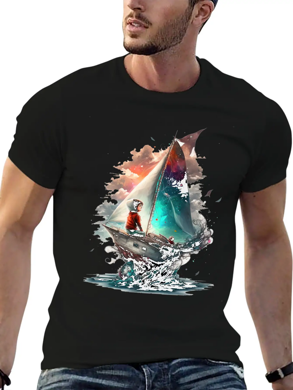 Epic Kid Is Sailing In Cosmos Essential Cotton Tee For Daily Outfits – Unisex Style