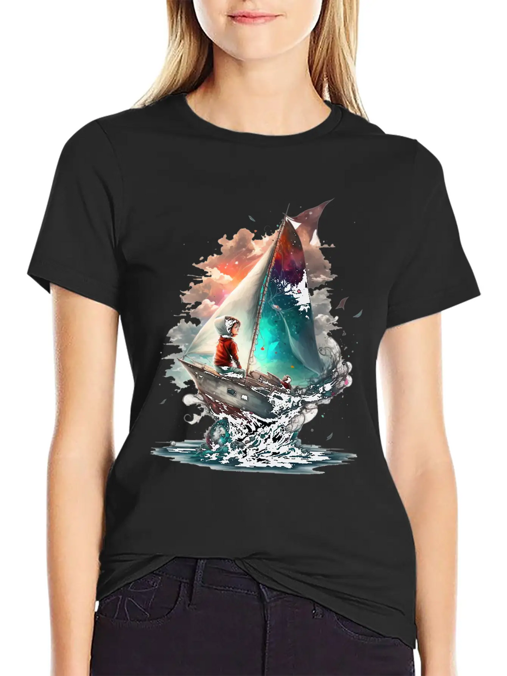 Epic Kid Is Sailing In Cosmos Essential Cotton Tee For Daily Outfits – Unisex Style