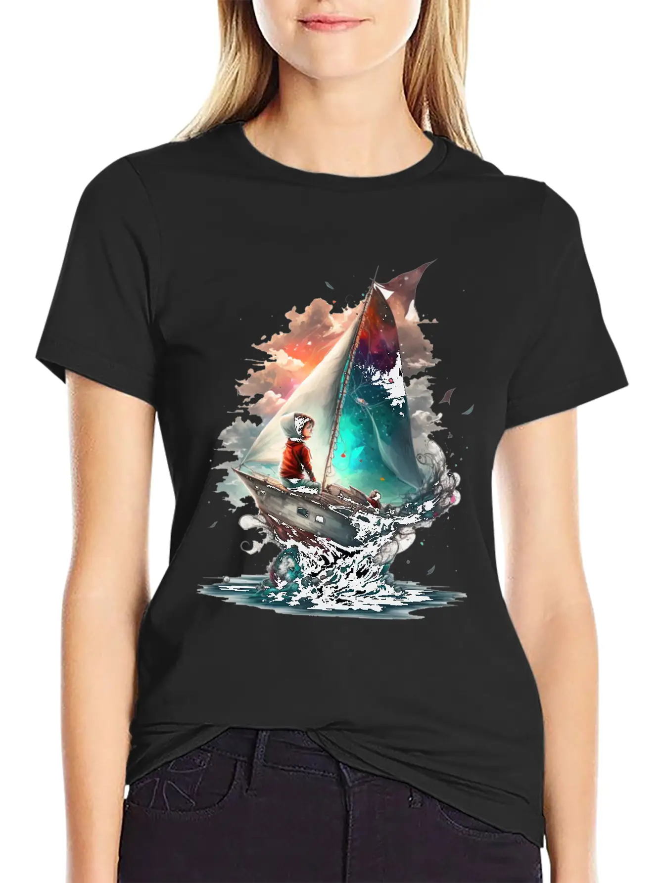 Epic Kid Is Sailing In Cosmos Essential Cotton Tee For Daily Outfits – Unisex Style