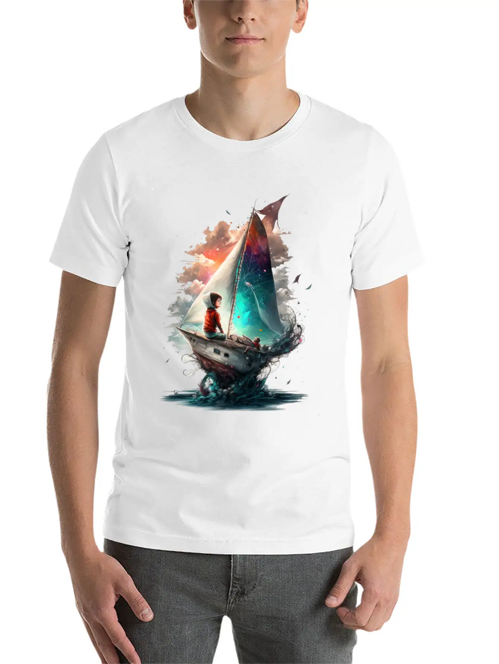 Epic Kid Is Sailing In Cosmos Essential Cotton Tee For Daily Outfits – Unisex Style