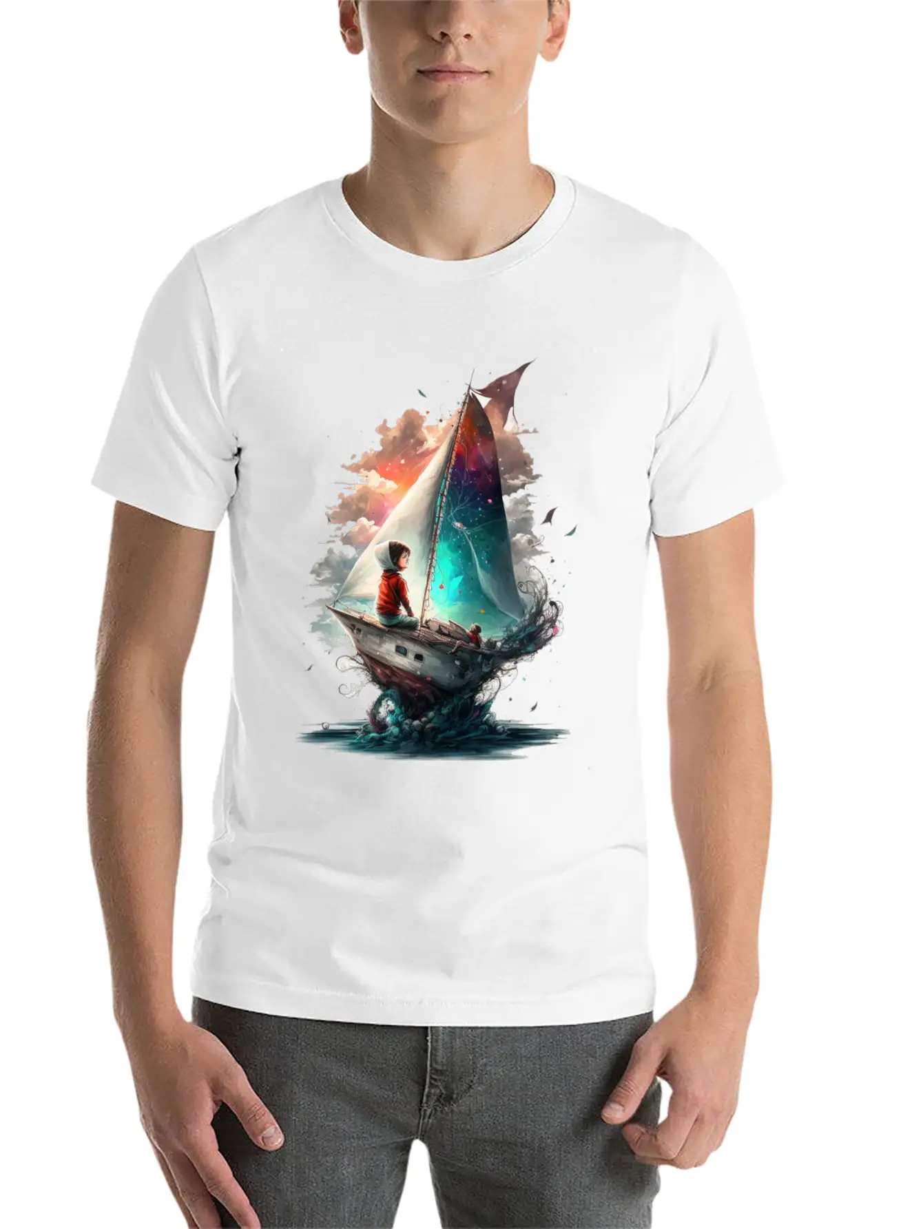 Epic Kid Is Sailing In Cosmos Essential Cotton Tee For Daily Outfits – Unisex Style