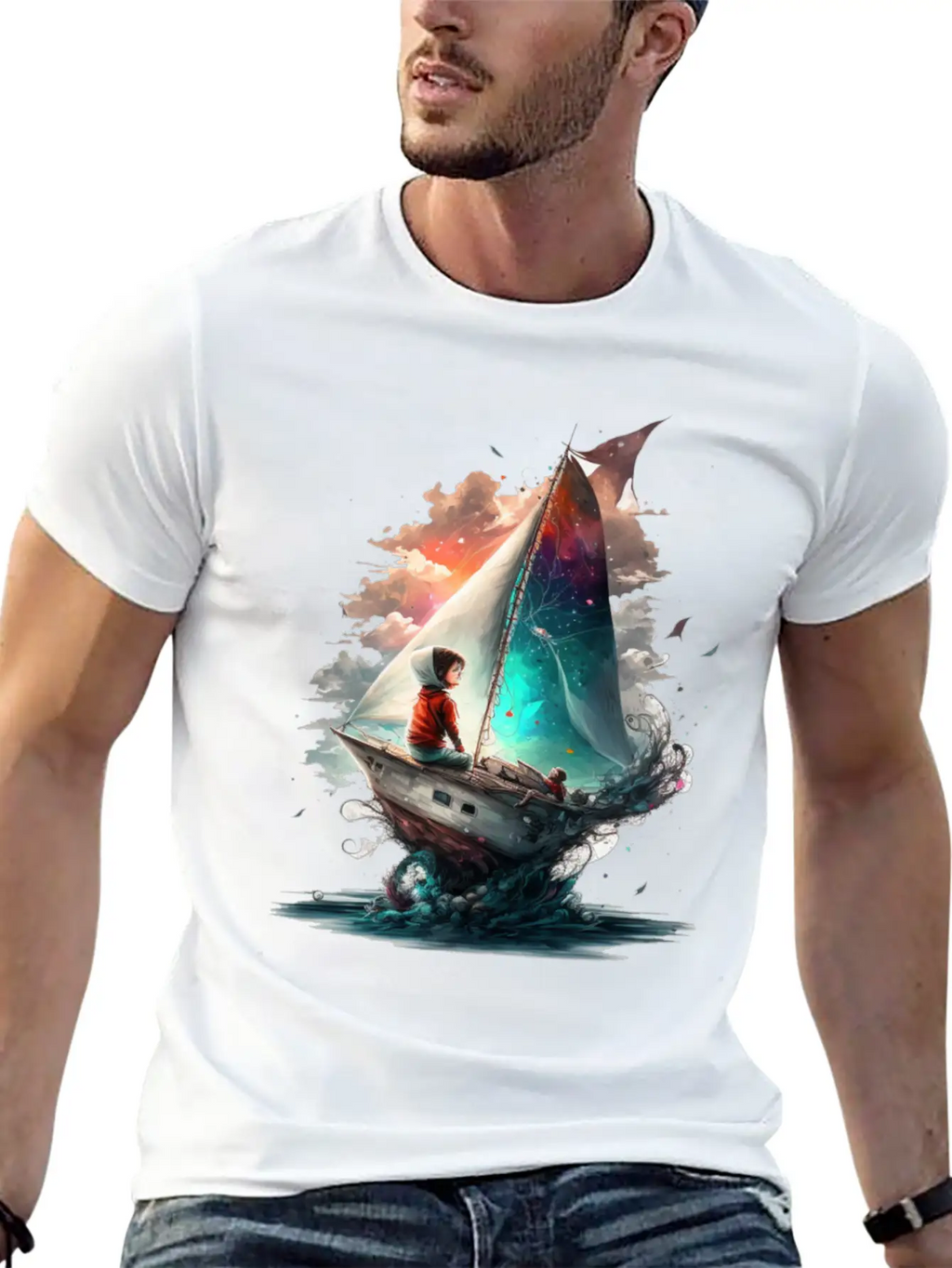 Epic Kid Is Sailing In Cosmos Essential Cotton Tee For Daily Outfits – Unisex Style