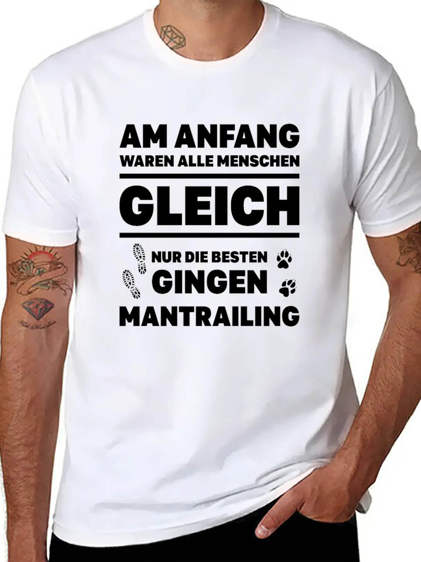 Equal Gift Mantrailing Search Dog Finding Dog Classic Cotton Tee – Unisex Comfort For Any Season
