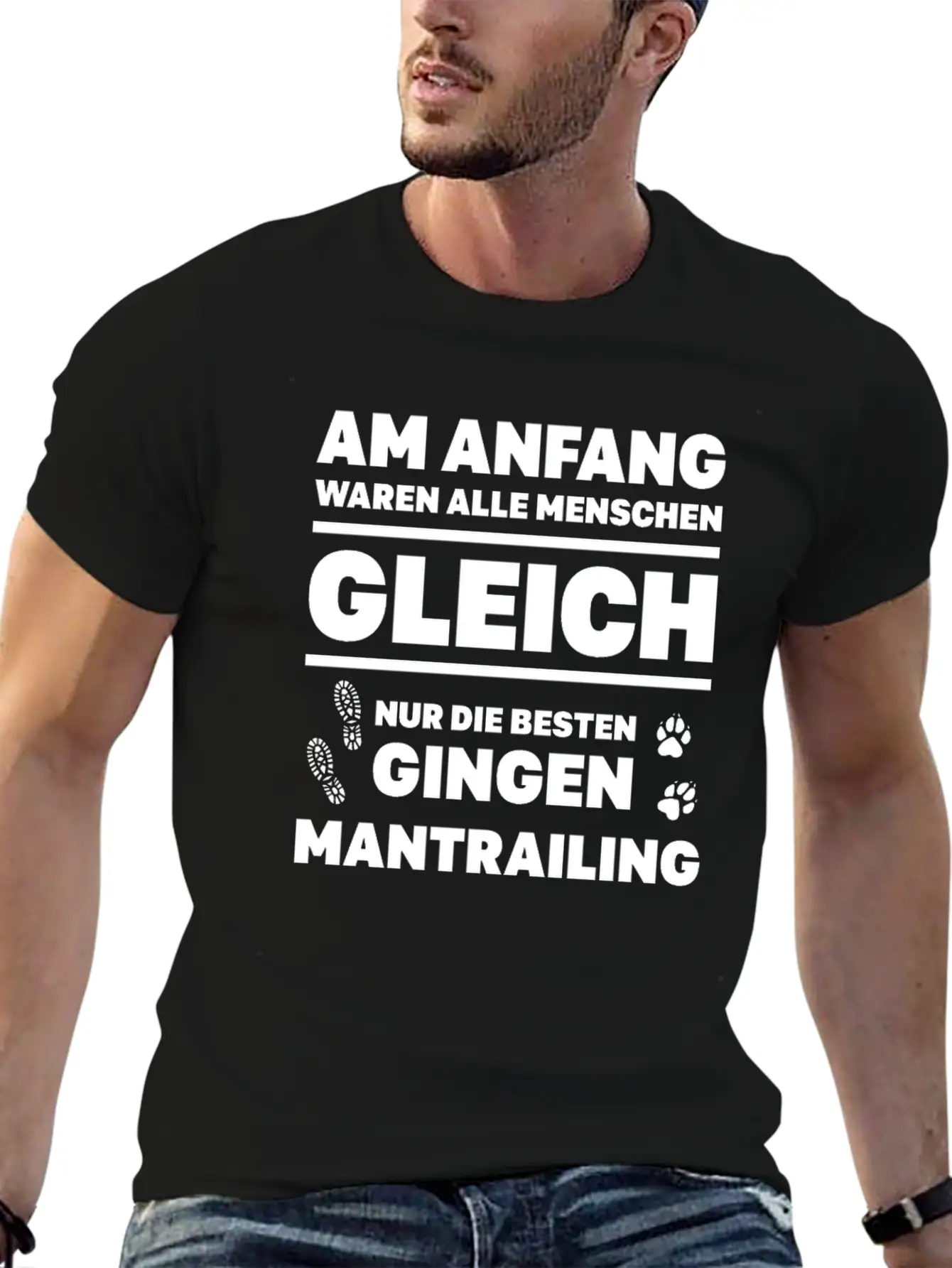 Equal Gift Mantrailing Search Dog Finding Dog Classic Cotton Tee – Unisex Comfort For Any Season