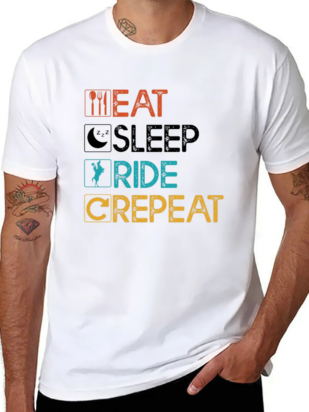Equestrian Horse Riding Rider Horse Horse Love Rid Classic Cotton Tee – Unisex Comfort For Any Season
